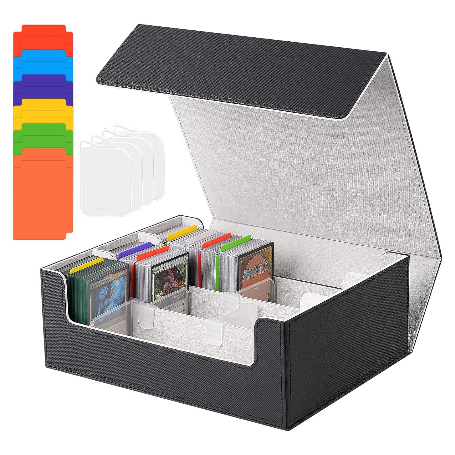 Caja de Almacenamiento de Cartas NEWLOOP - 2400+ Cartas, Gris