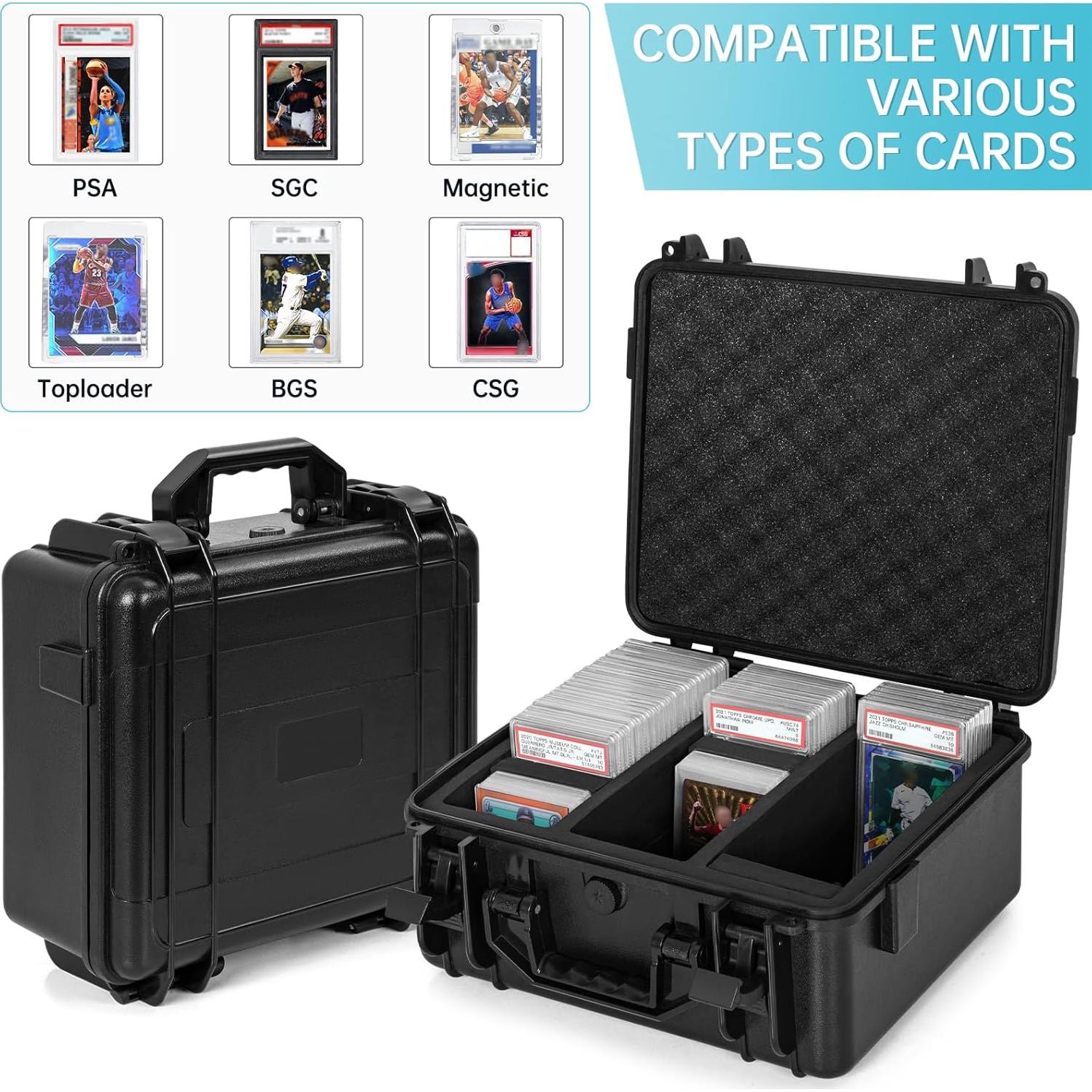 Caja de Almacenamiento de Tarjetas WELIDAY Impermeable 3 Filas