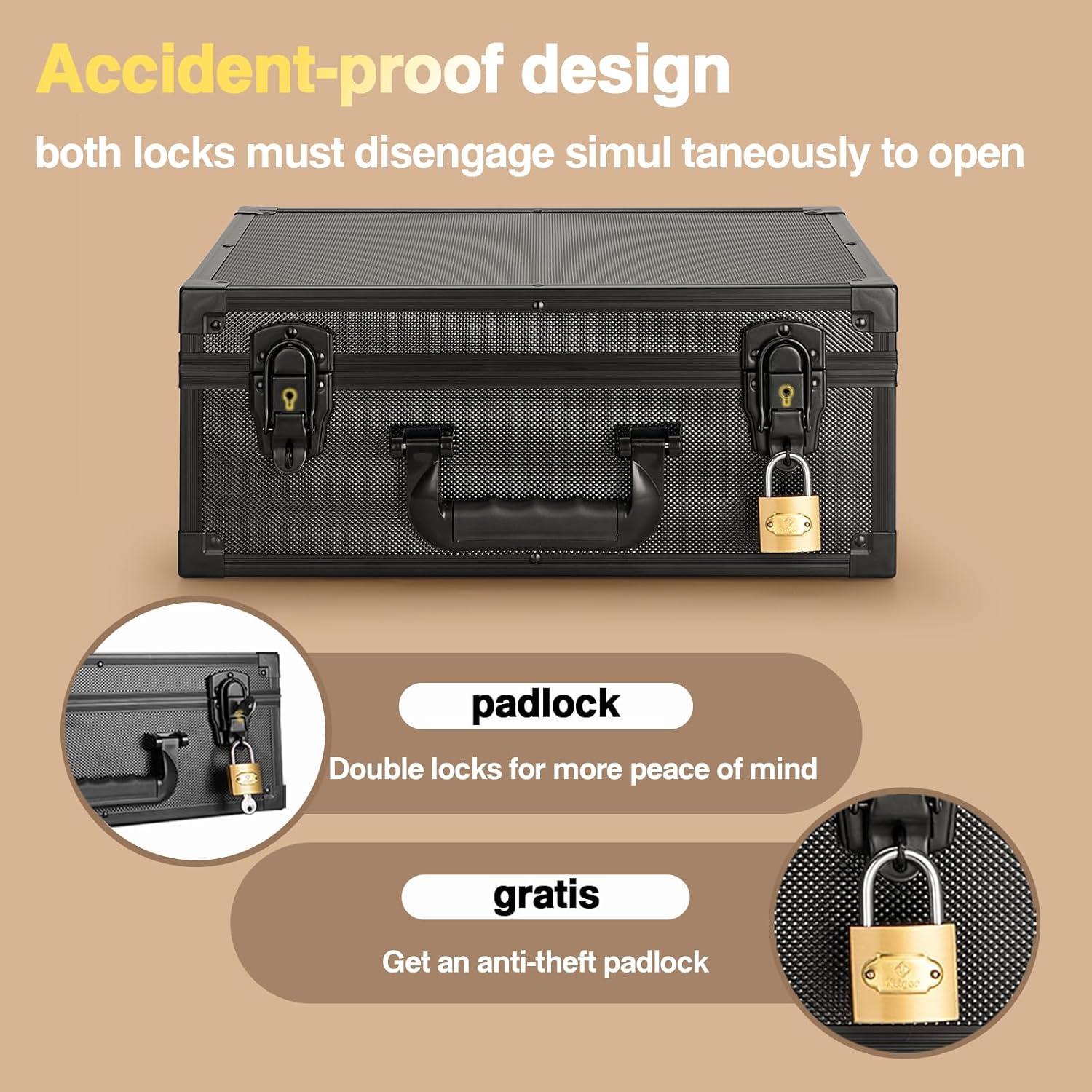 Caja de Almacenamiento LOCKCURX Toploader 600+ con Cerradura