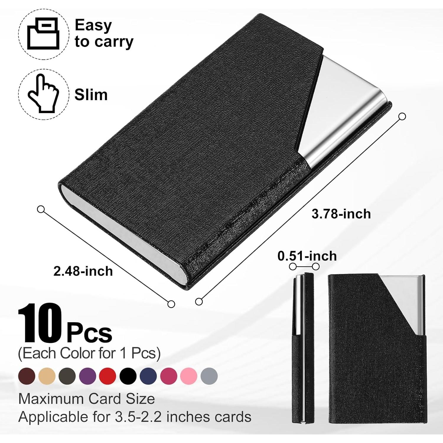 Soporte para Tarjetas de Visita PATIKIL 10 Piezas Acero Inoxidable