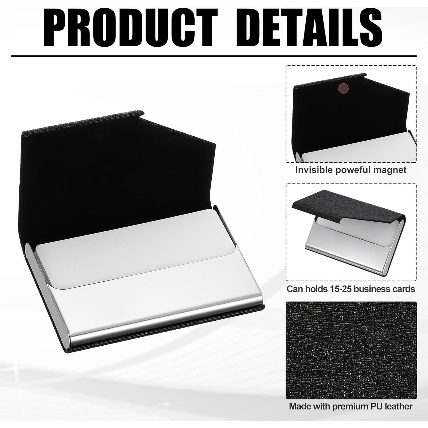 Soporte para Tarjetas de Visita PATIKIL 10 Piezas Acero Inoxidable