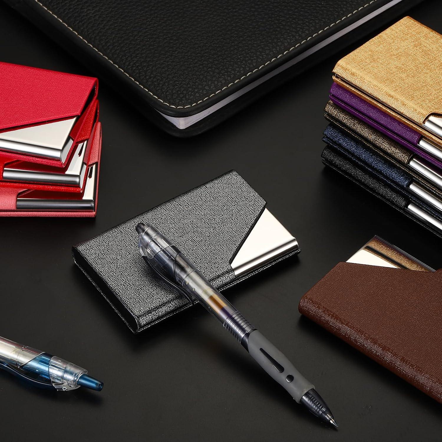 Soporte para Tarjetas de Visita PATIKIL 10 Piezas Acero Inoxidable