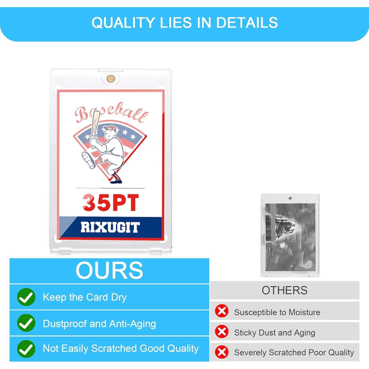 Paquete de 40 Soportes Magnéticos para Tarjetas One Touch 35PT