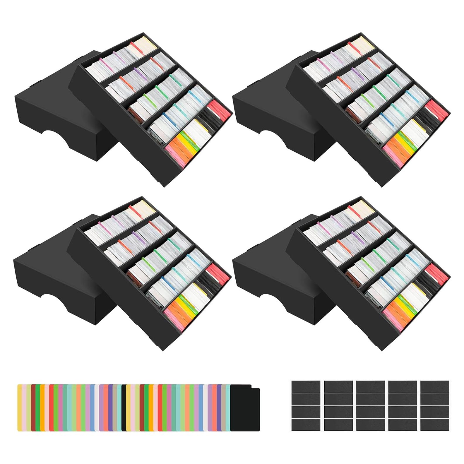 Caja de Almacenamiento de Cartas AOBOPLE 4 Pack 4650 Cartas