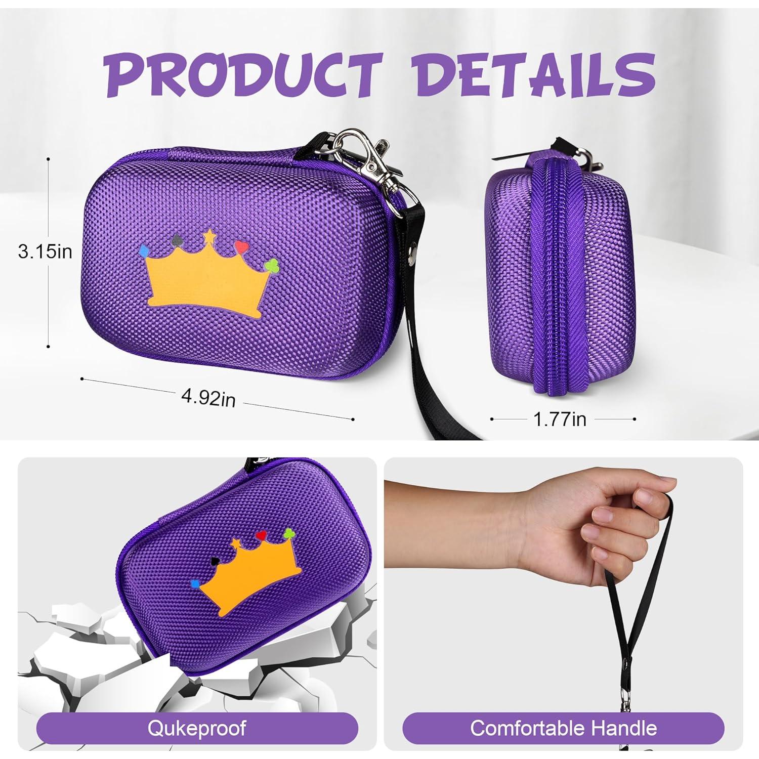 Funda de Cartas de Viaje Meetikar EVA003 Púrpura 12.19x8.13cm