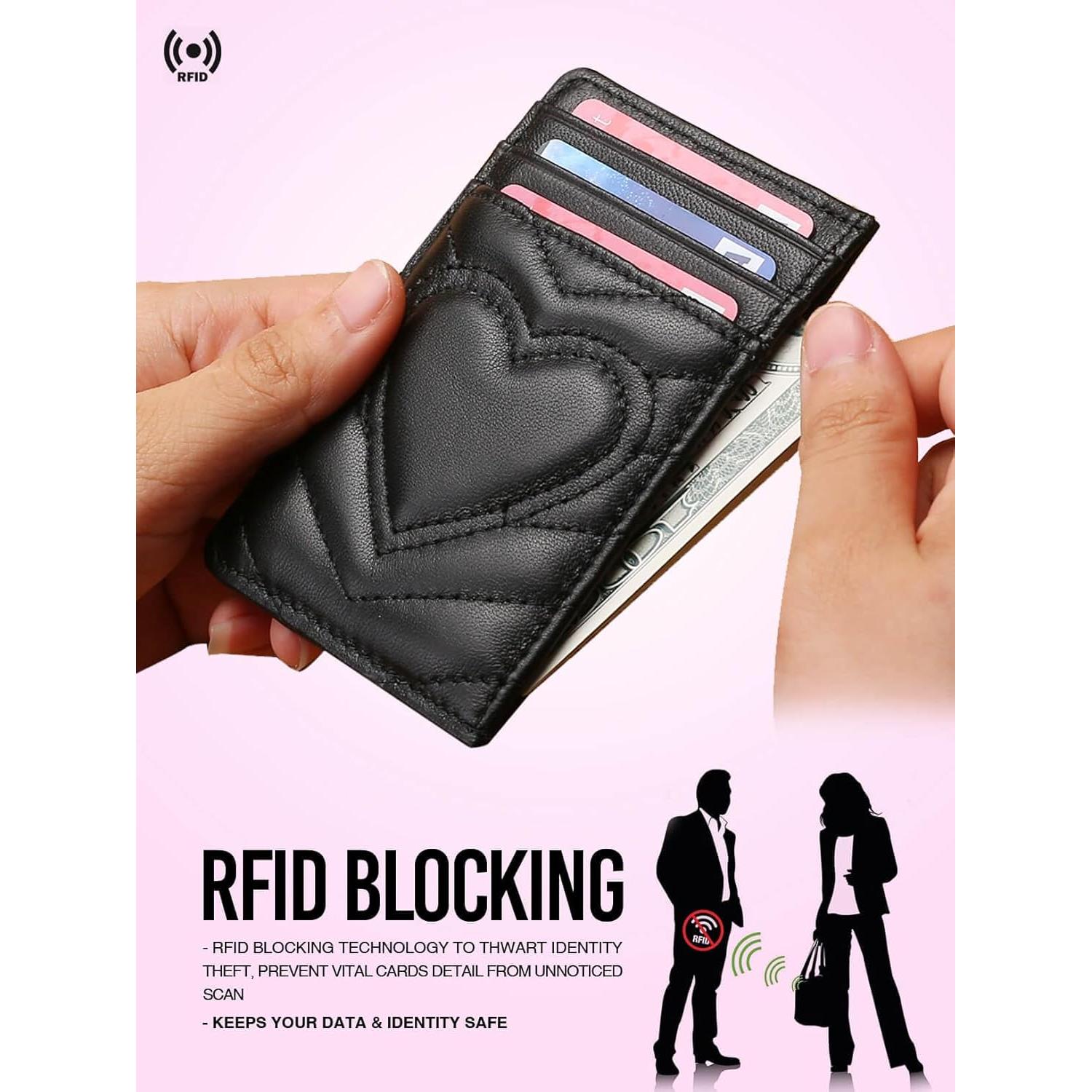 Billetera de Cuero Acolchado AUNER LEATHER con Bloqueo RFID