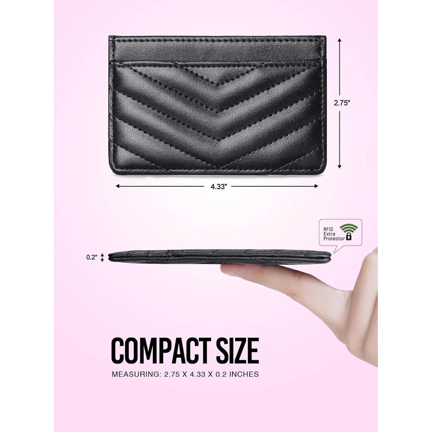 Billetera de Cuero Acolchado AUNER LEATHER con Bloqueo RFID