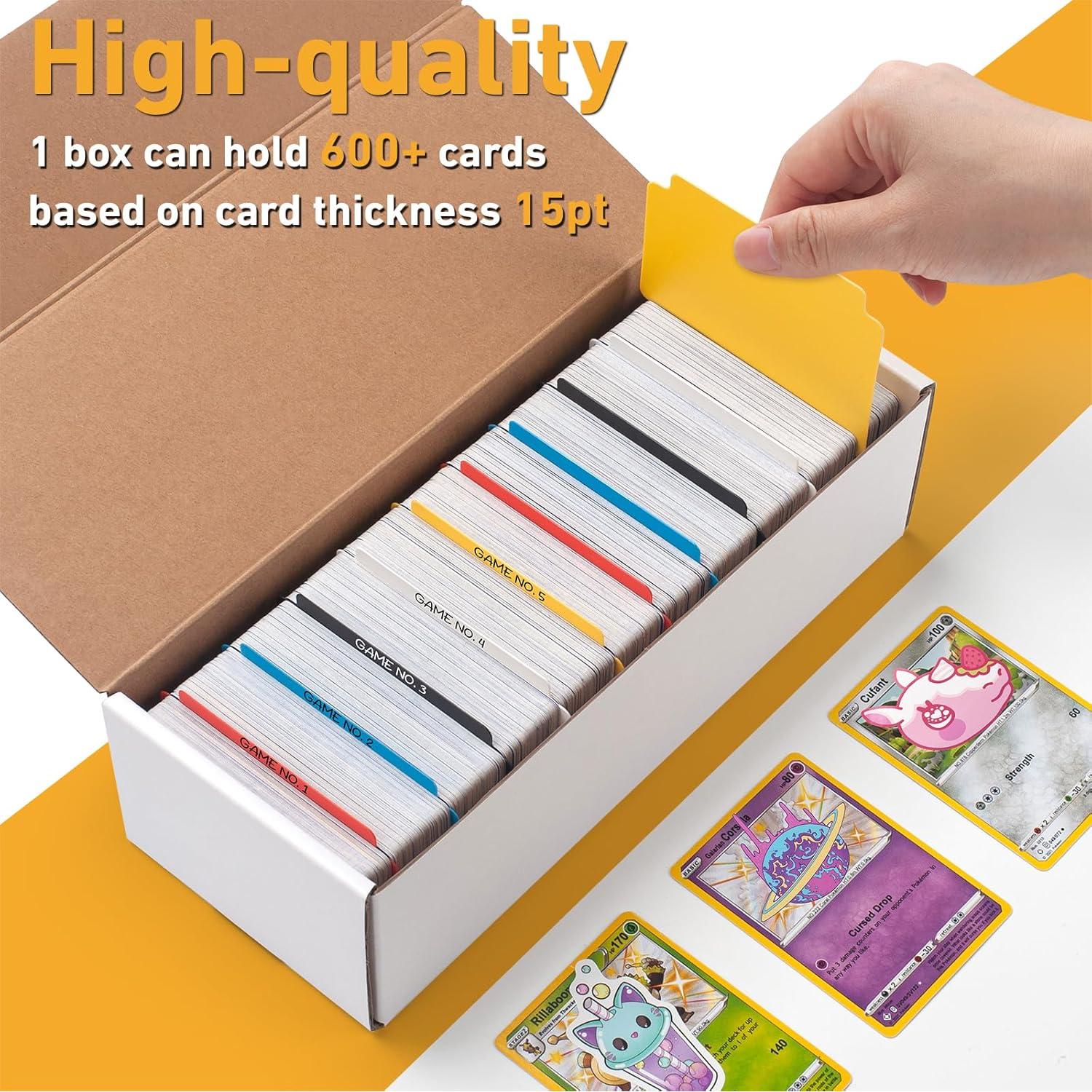 Caja de Almacenamiento de Tarjetas SUNEZLGO 12 Paquetes 7200 Tarjetas