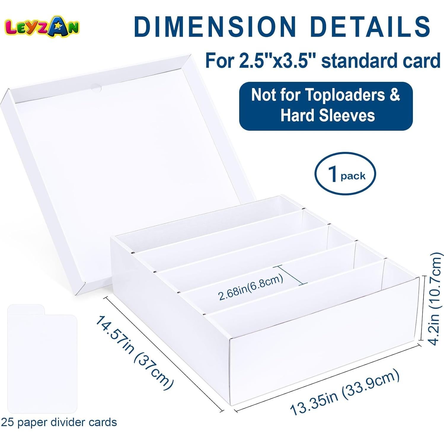 Caja de Almacenamiento de Cartas Leyzan 5 Filas 3060 Cartas