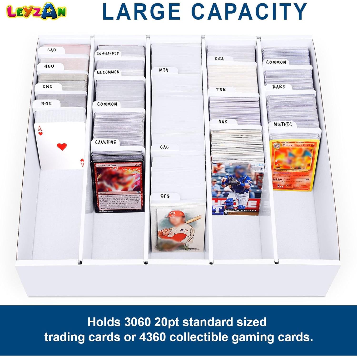 Caja de Almacenamiento de Cartas Leyzan 5 Filas 3060 Cartas