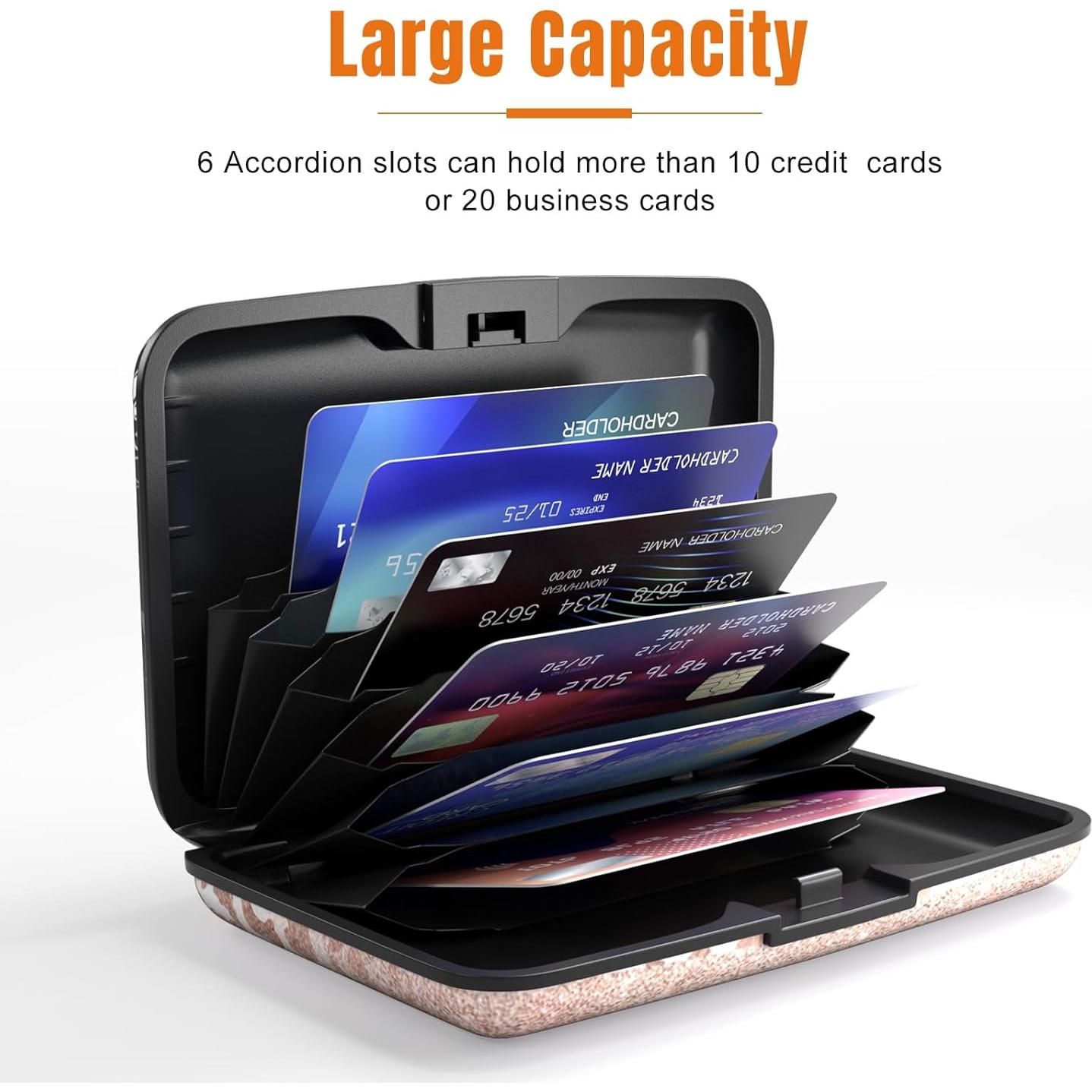 Soporte de Tarjeta de Crédito Rimilak Aluminio Leopardo Rosa