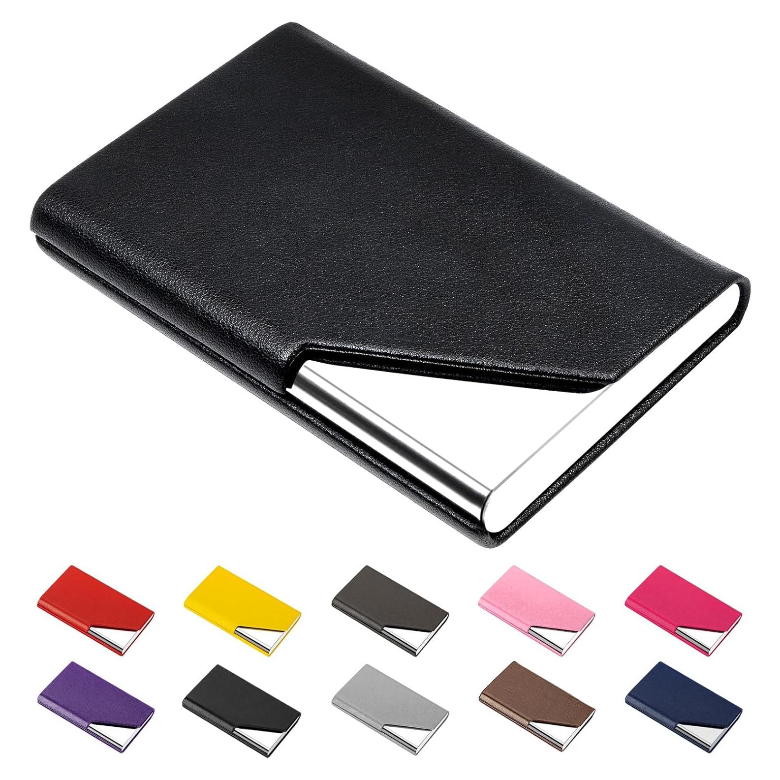 Portatarjetas de Negocios Padike Negro con Bloqueo RFID