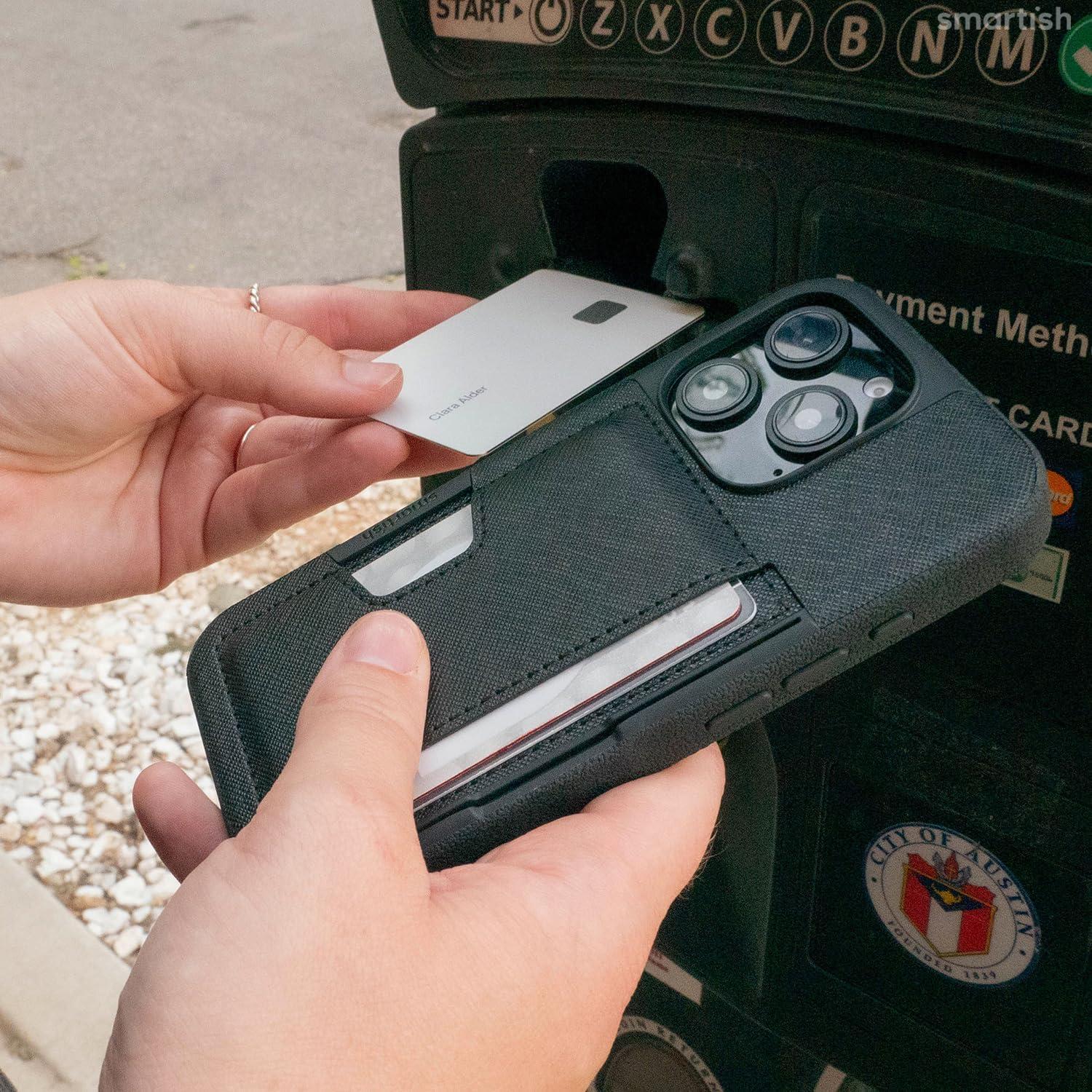 Funda Smartish Wallet Slayer Vol. 2 para iPhone 16 Pro - Negra