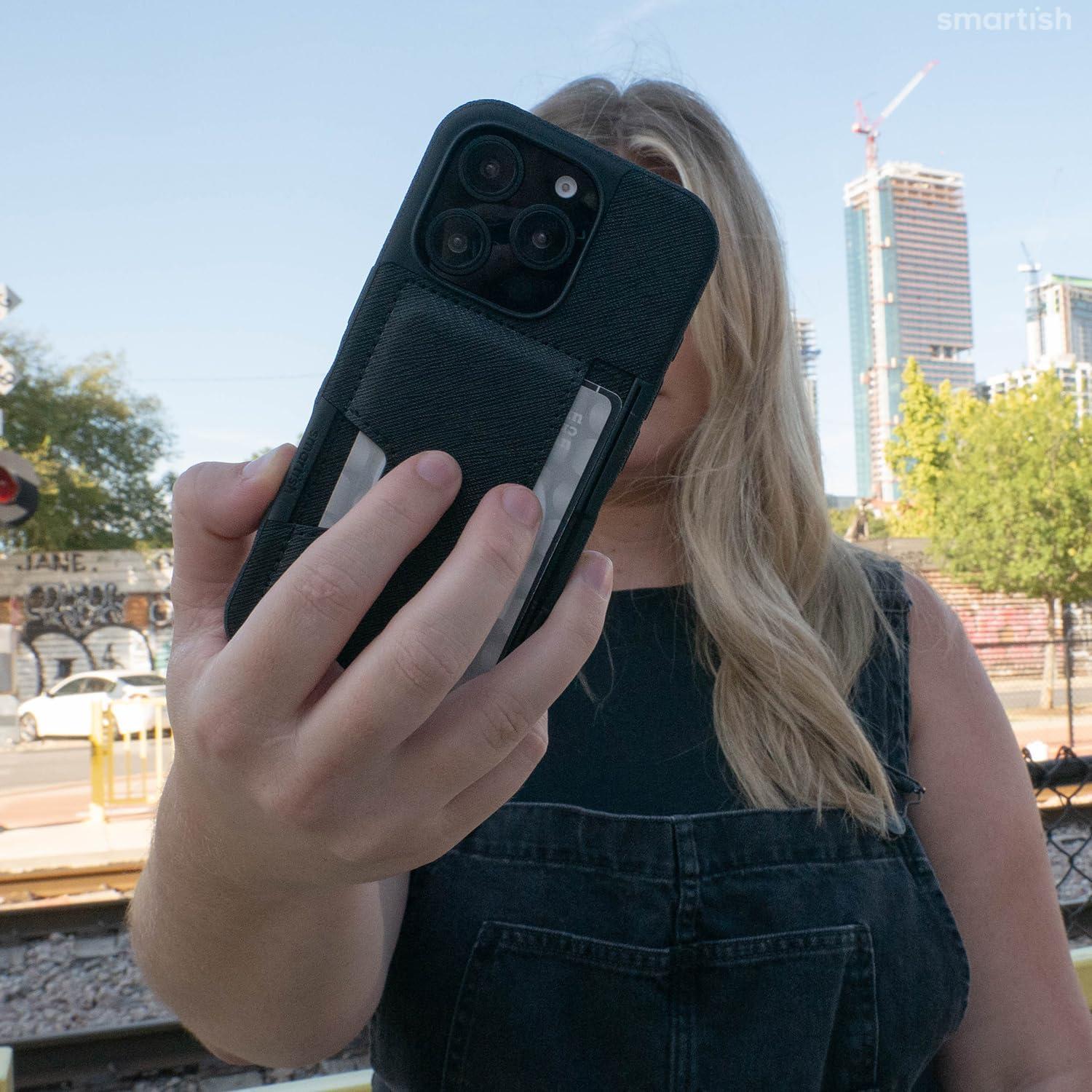 Funda Smartish Wallet Slayer Vol. 2 para iPhone 16 Pro - Negra