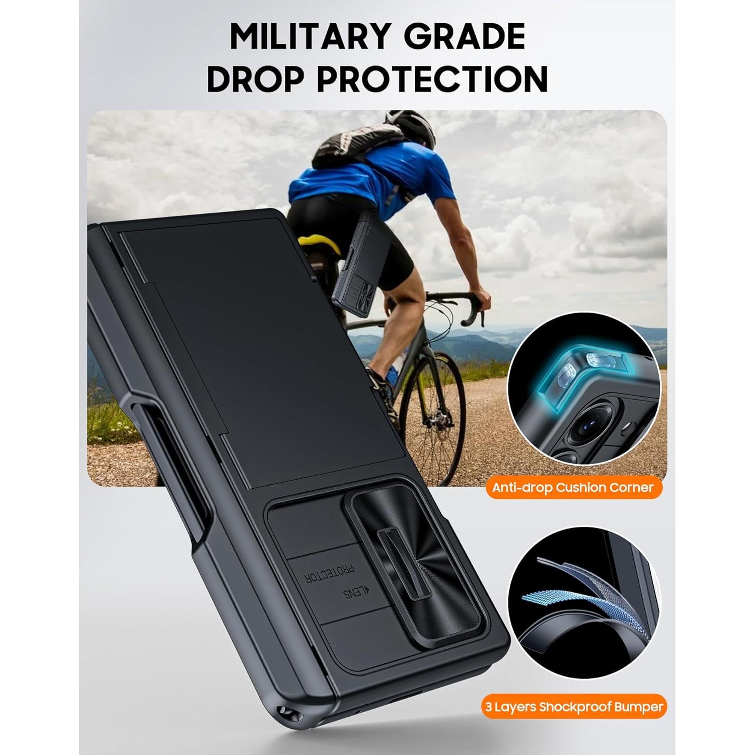 Funda Cartera Vizvera para Samsung Galaxy Z Fold 6 - Negro