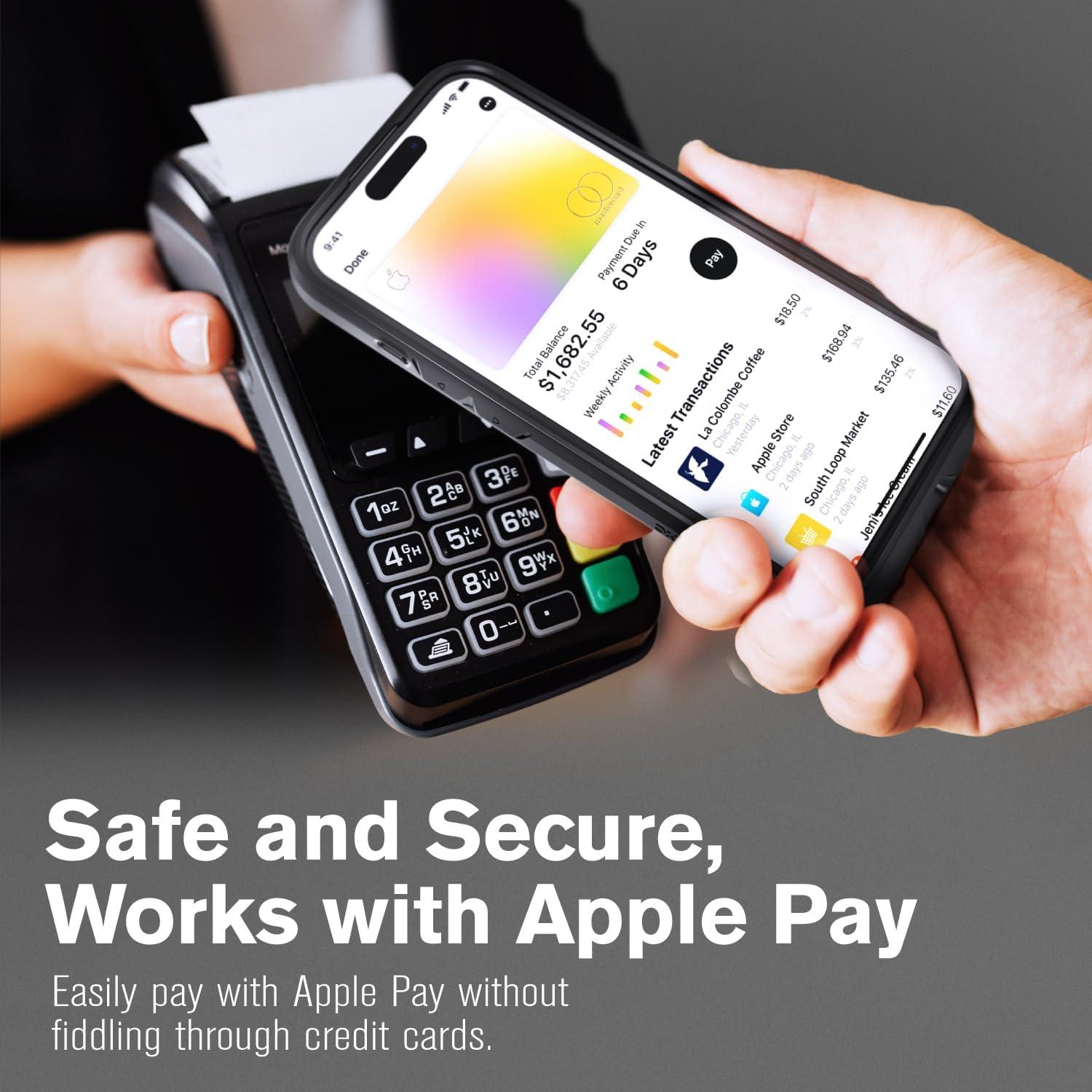 Funda de Cartera VENA vCommute para iPhone 16 Pro - Negro