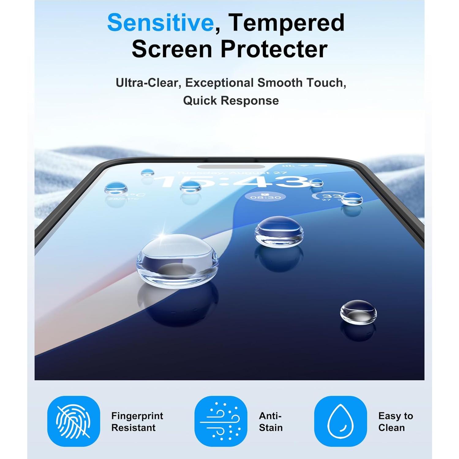 Funda BXYJY para iPhone 16 Pro Max con billetera y protector