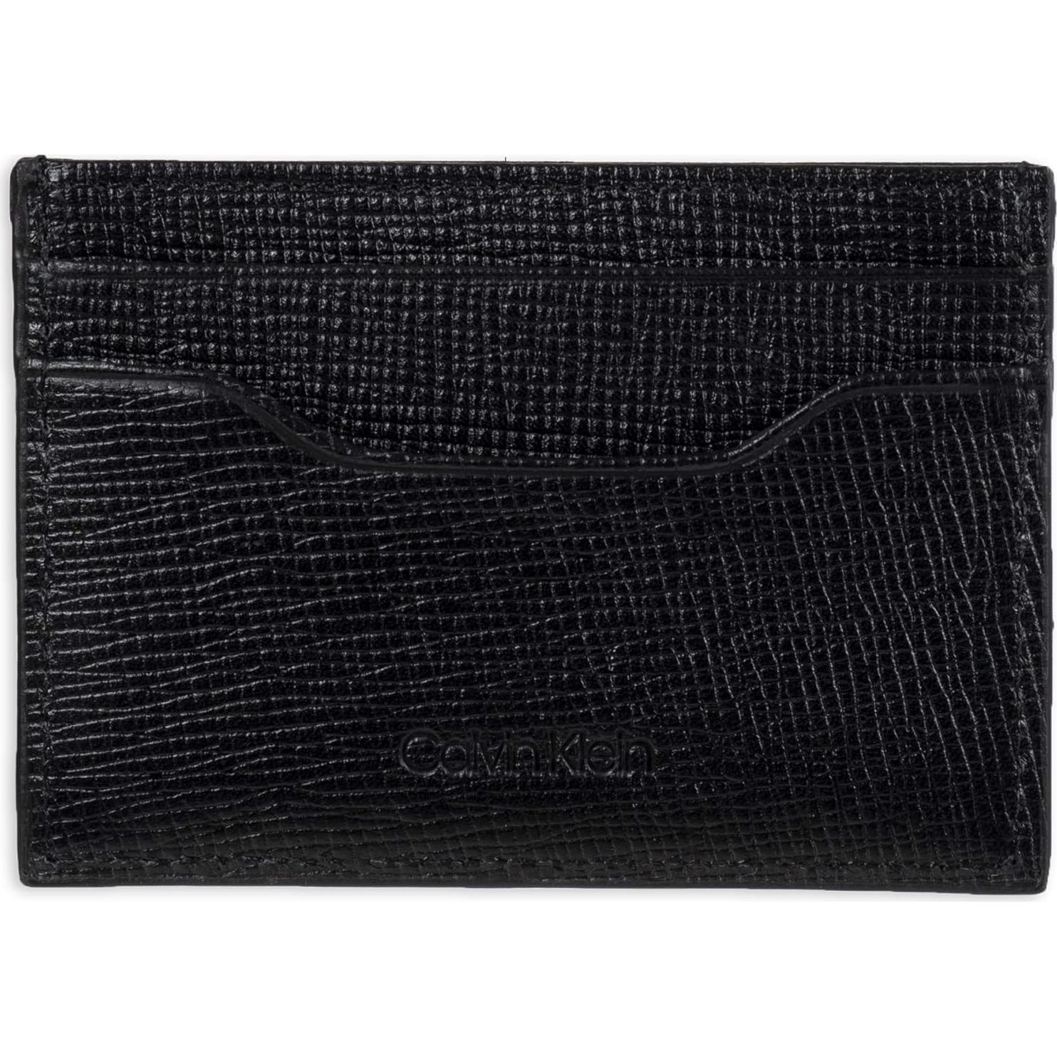Cartera Bifold Minimalista Calvin Klein para Hombre - Negro