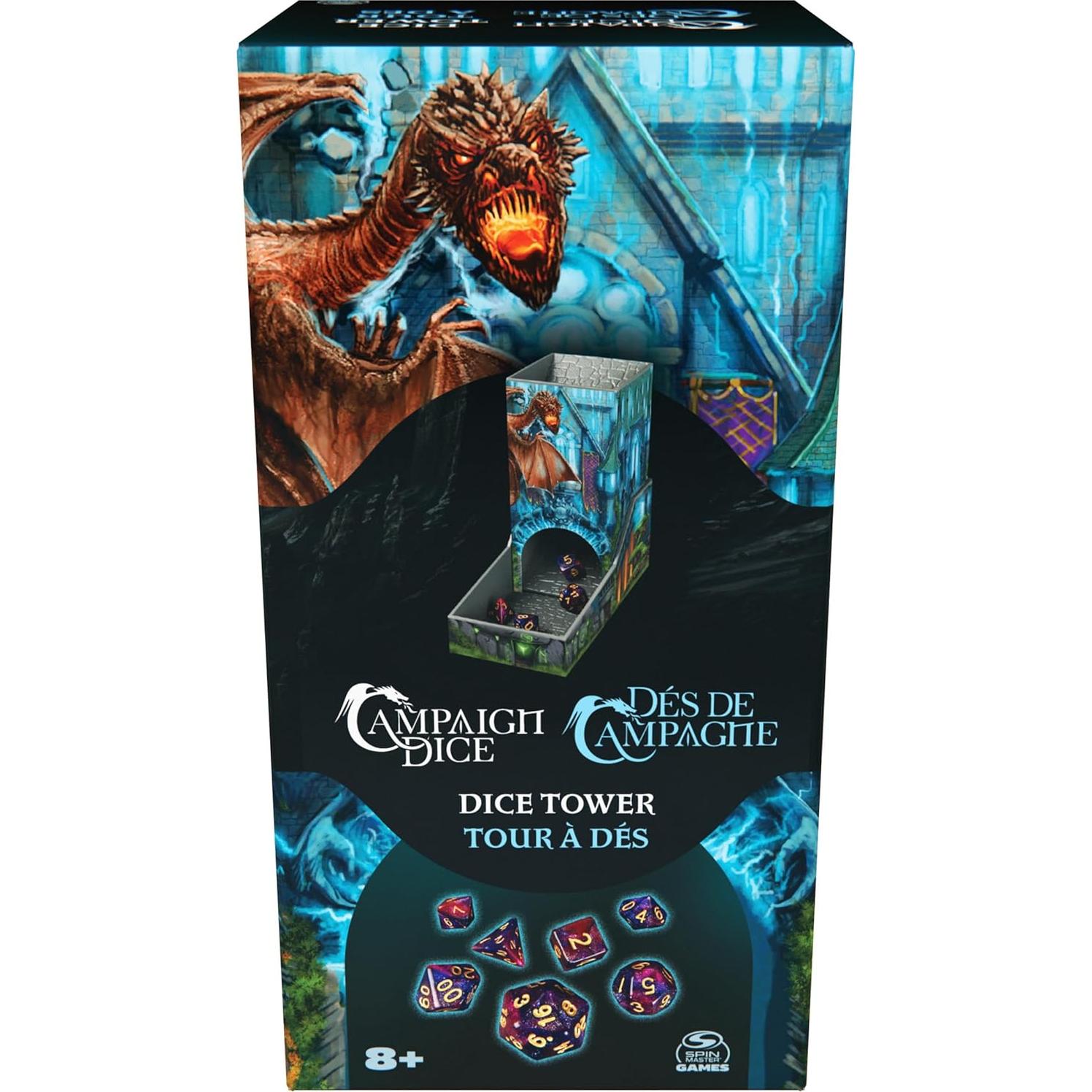 Torre de Dados de Campaña Spin Master 7 Dados RPG