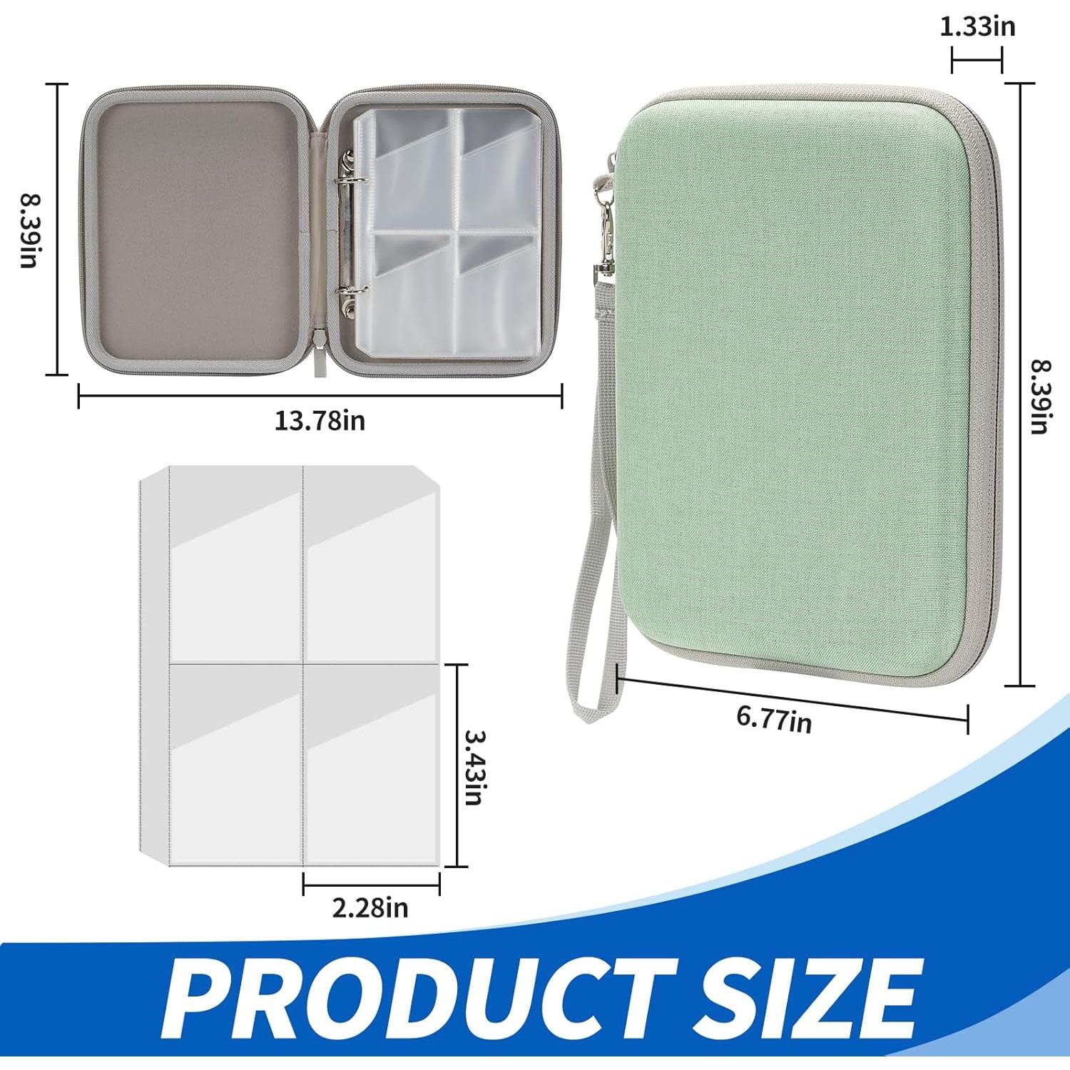 Funda organizadora de tarjetas Yoto Jeachan 80 bolsillos Verde