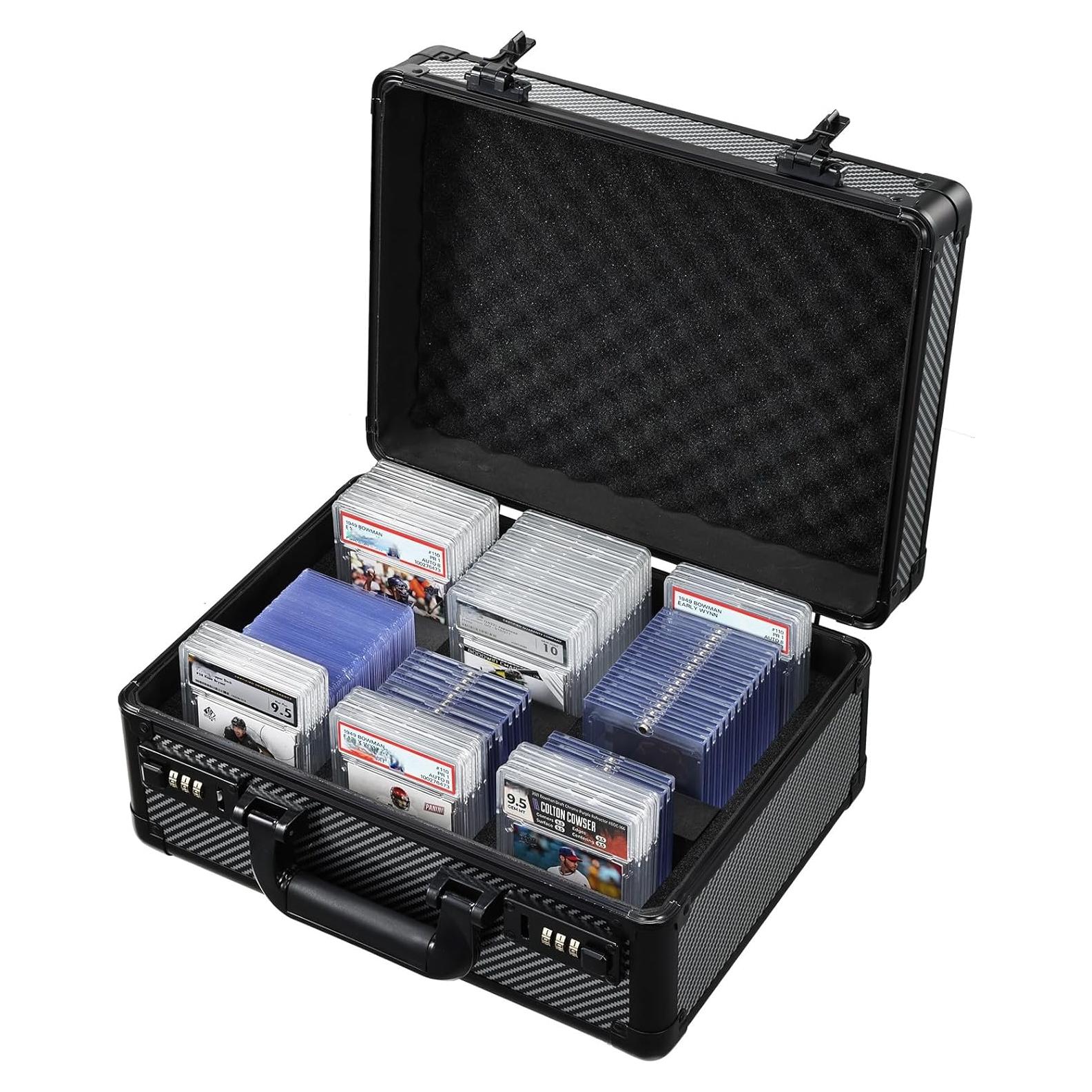 Caja de Almacenamiento de Cartas Boldblox 99+ PSA y 350 Toploaders