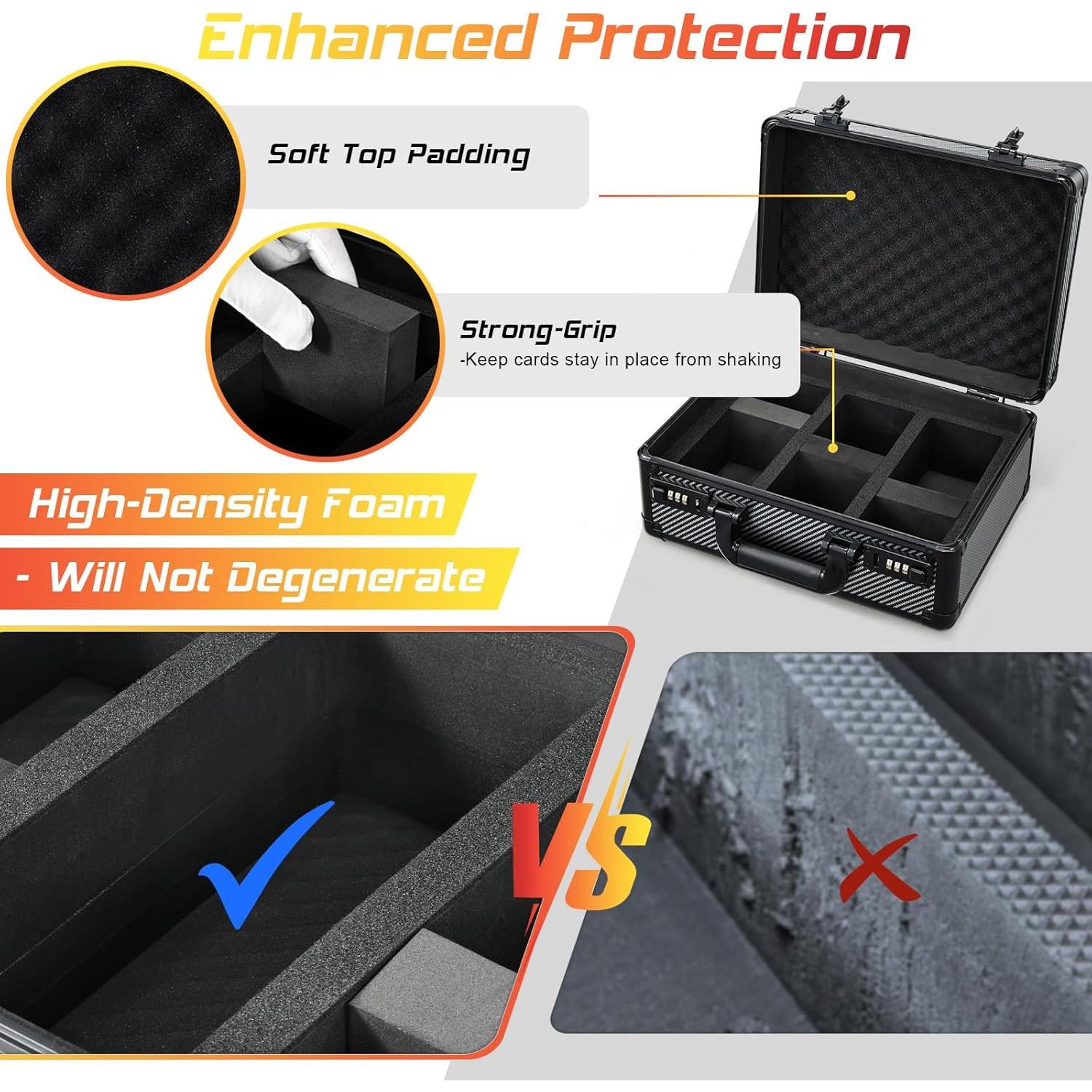 Caja de Almacenamiento de Cartas Boldblox 99+ PSA y 350 Toploaders