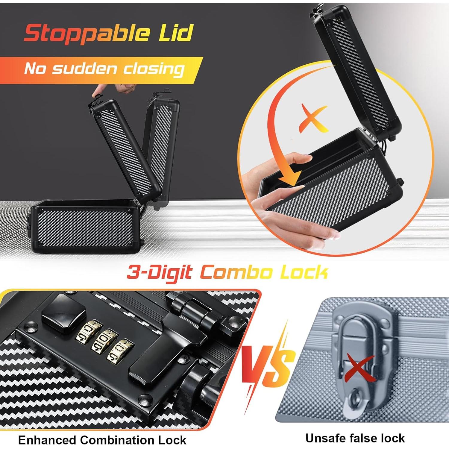 Caja de Almacenamiento de Cartas Boldblox 99+ PSA y 350 Toploaders