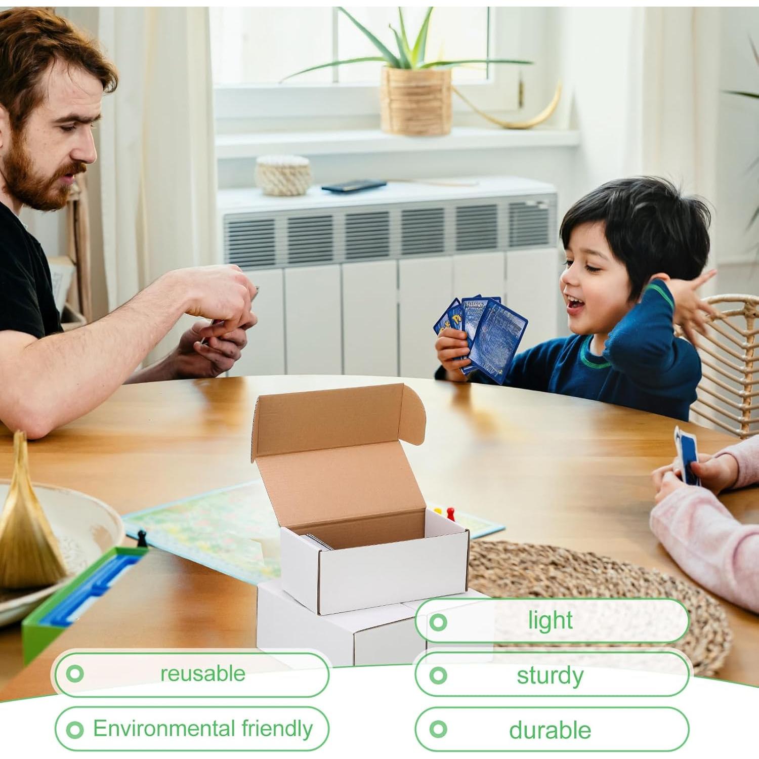 Caja de Almacenamiento de Cartas Yexiya 10 Pcs Cartón 400 Capacidad