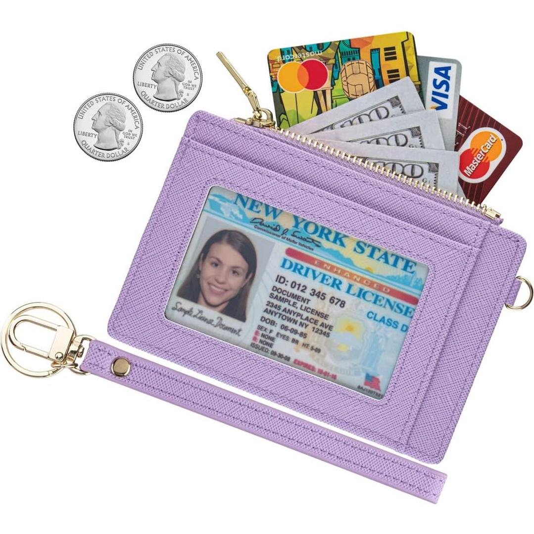 Funda para Tarjetas de Crédito RFID Wikavanli Púrpura Claro