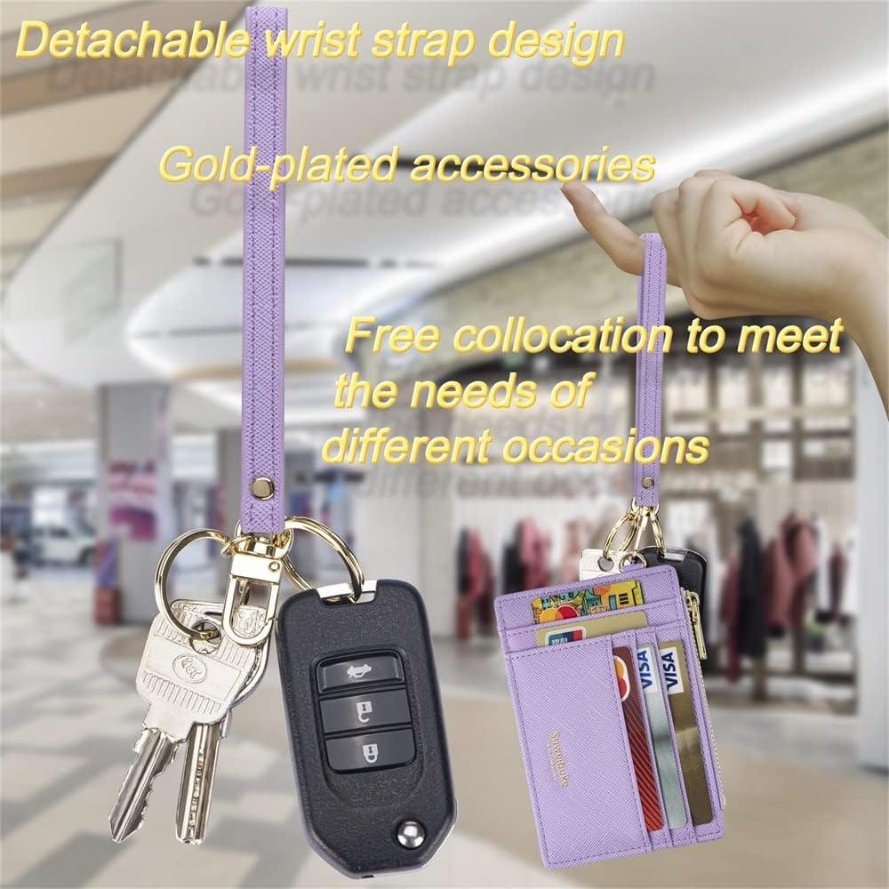 Funda para Tarjetas de Crédito RFID Wikavanli Púrpura Claro