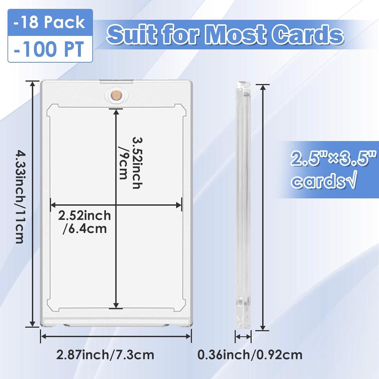 Soportes Magnéticos para Tarjetas de Comercio Ngdiluxury 100PT 18ct
