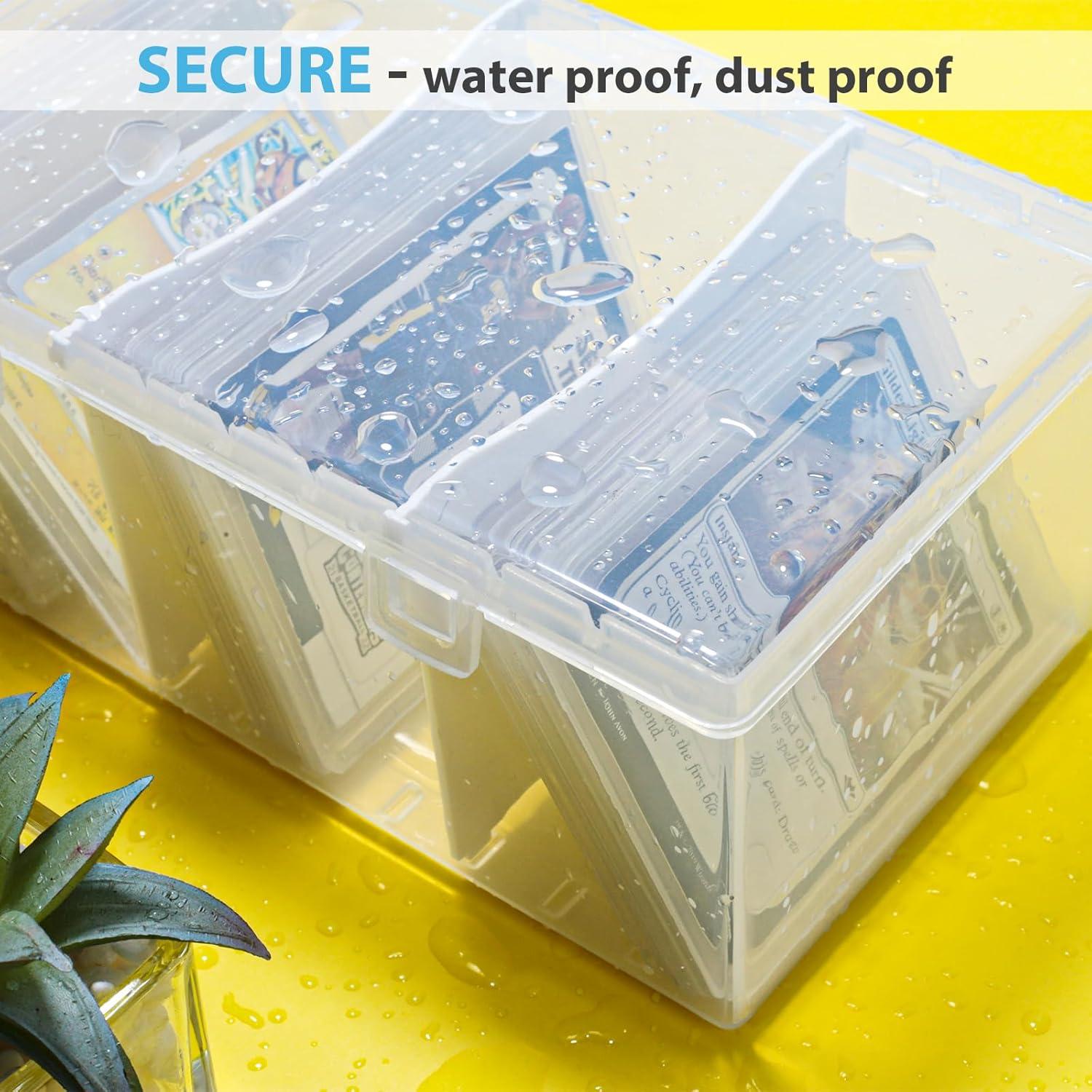 Caja de almacenamiento de tarjetas coleccionables Vowcarol 8.9x11.4x20.3 cm