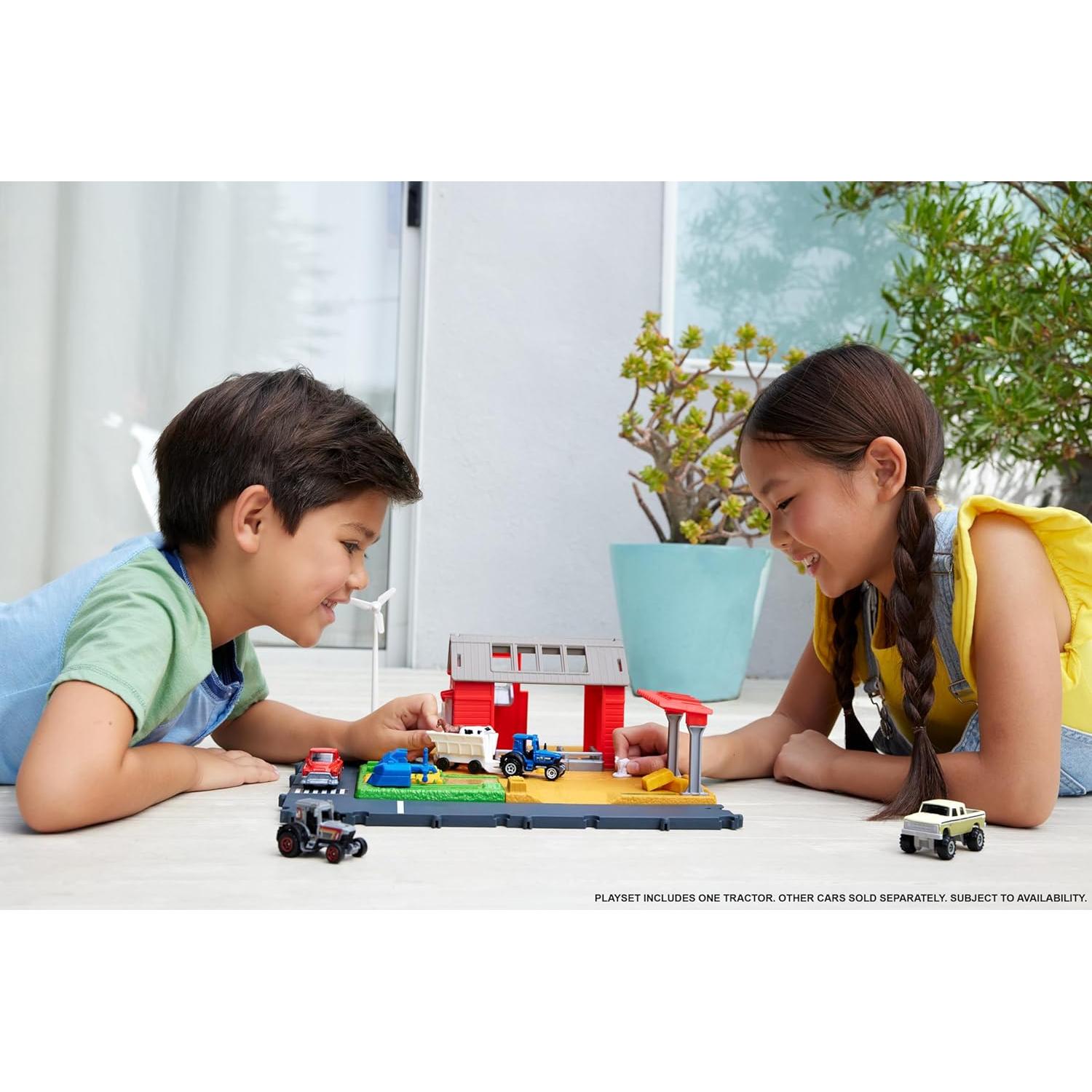 Juego de Parque de Diversiones en la Granja Matchbox 1:64