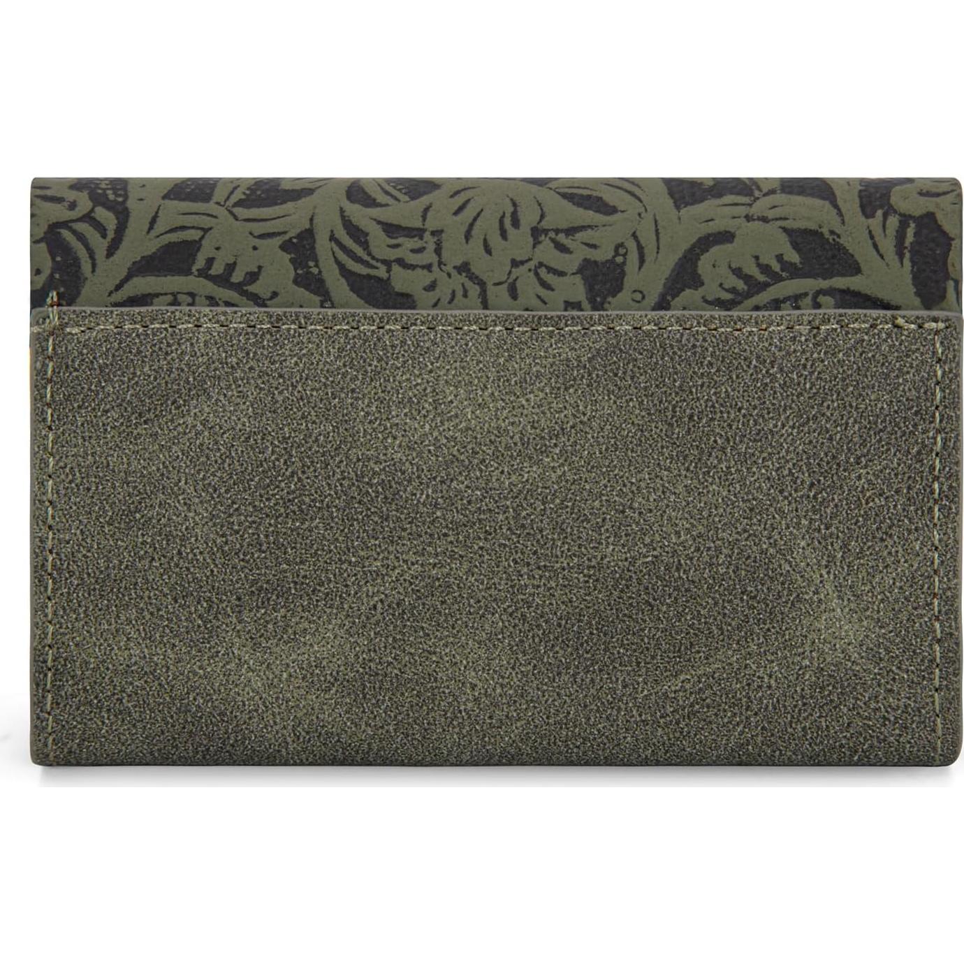 Cartera Mini Tarjetero Wrangler Cuero Verde para Hombres y Mujeres