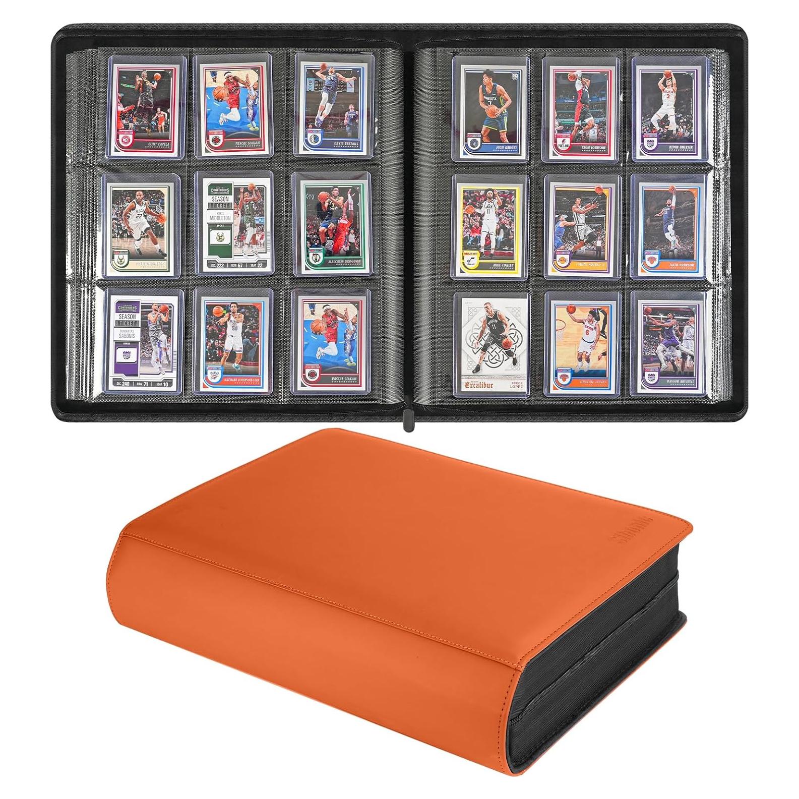 Carpeta TopLoader SIBONIC 9 Bolsillos Naranja 360 Cartas