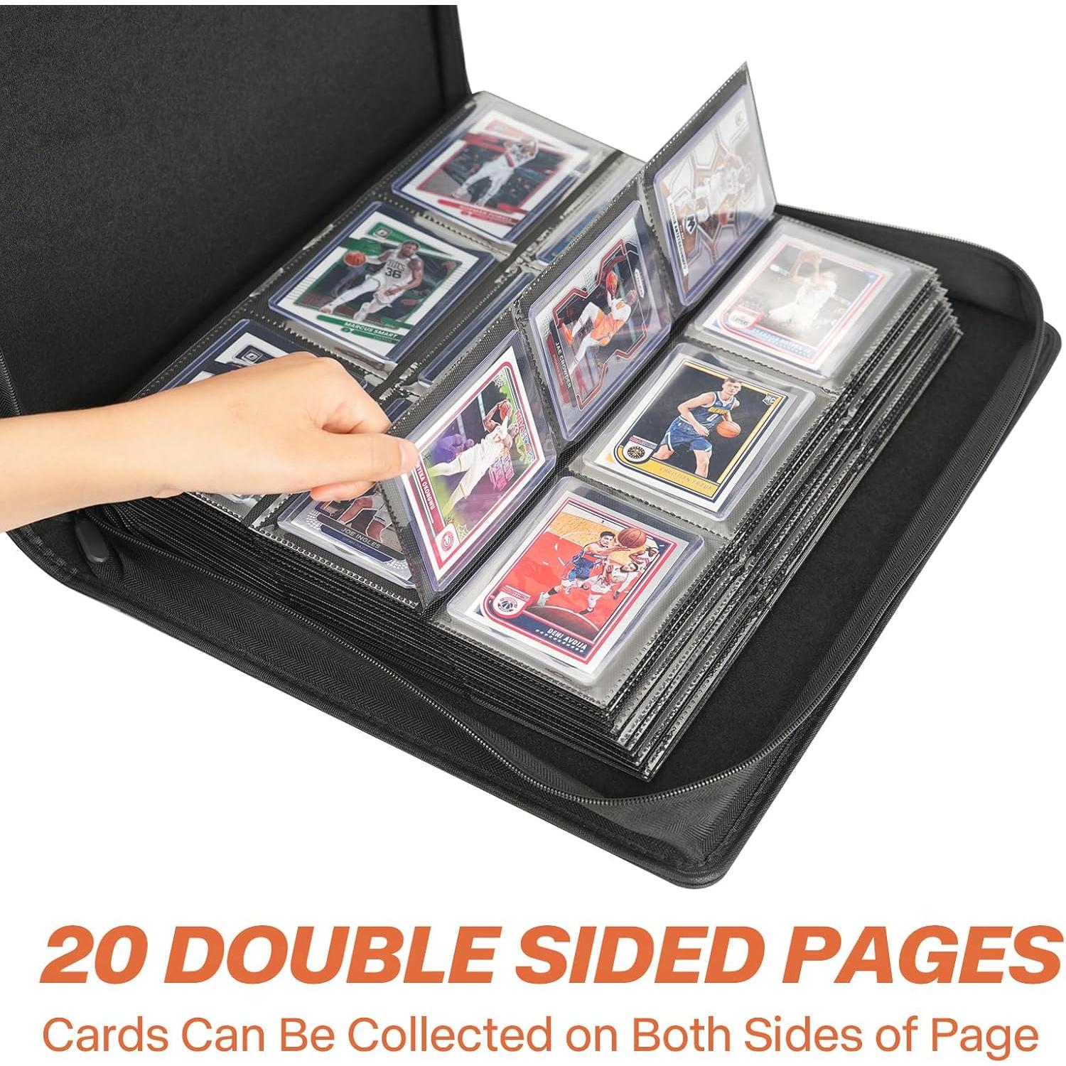 Carpeta TopLoader SIBONIC 9 Bolsillos Naranja 360 Cartas