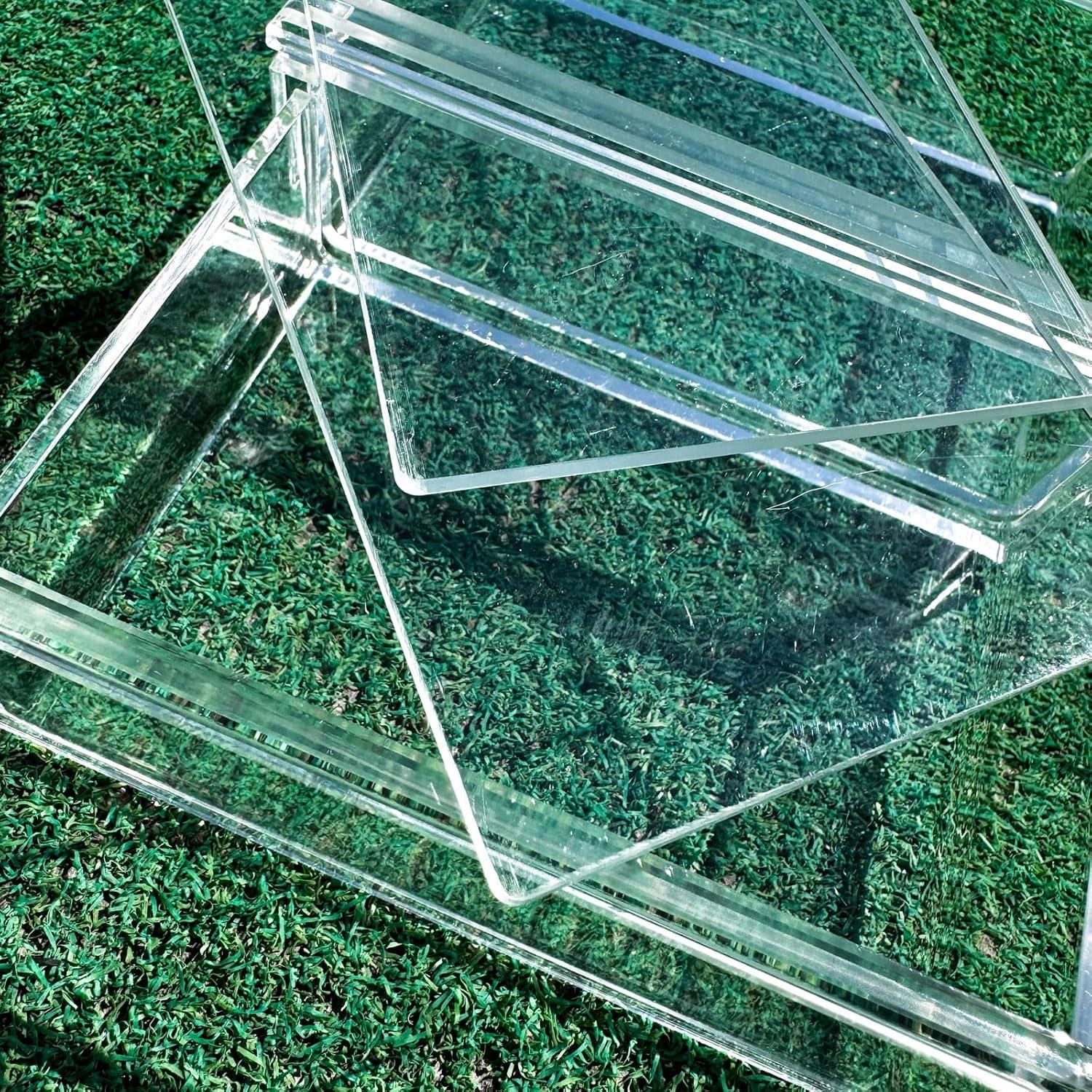 Caja Acrílica para Cartas de Juego Doble Deck 15.24x11.43cm