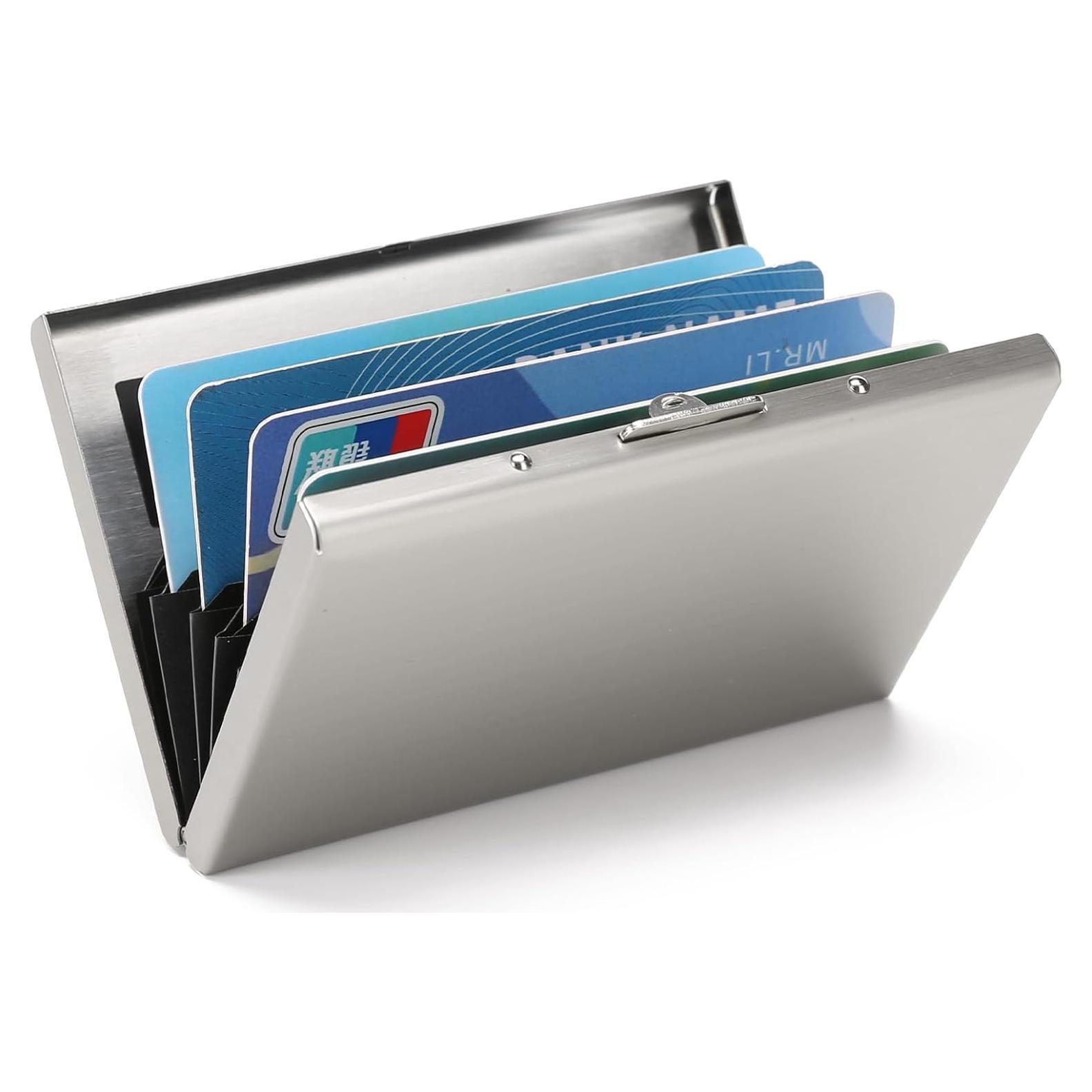 Billetera de Acero Inoxidable LOUEBICA con Bloqueo RFID - Plata