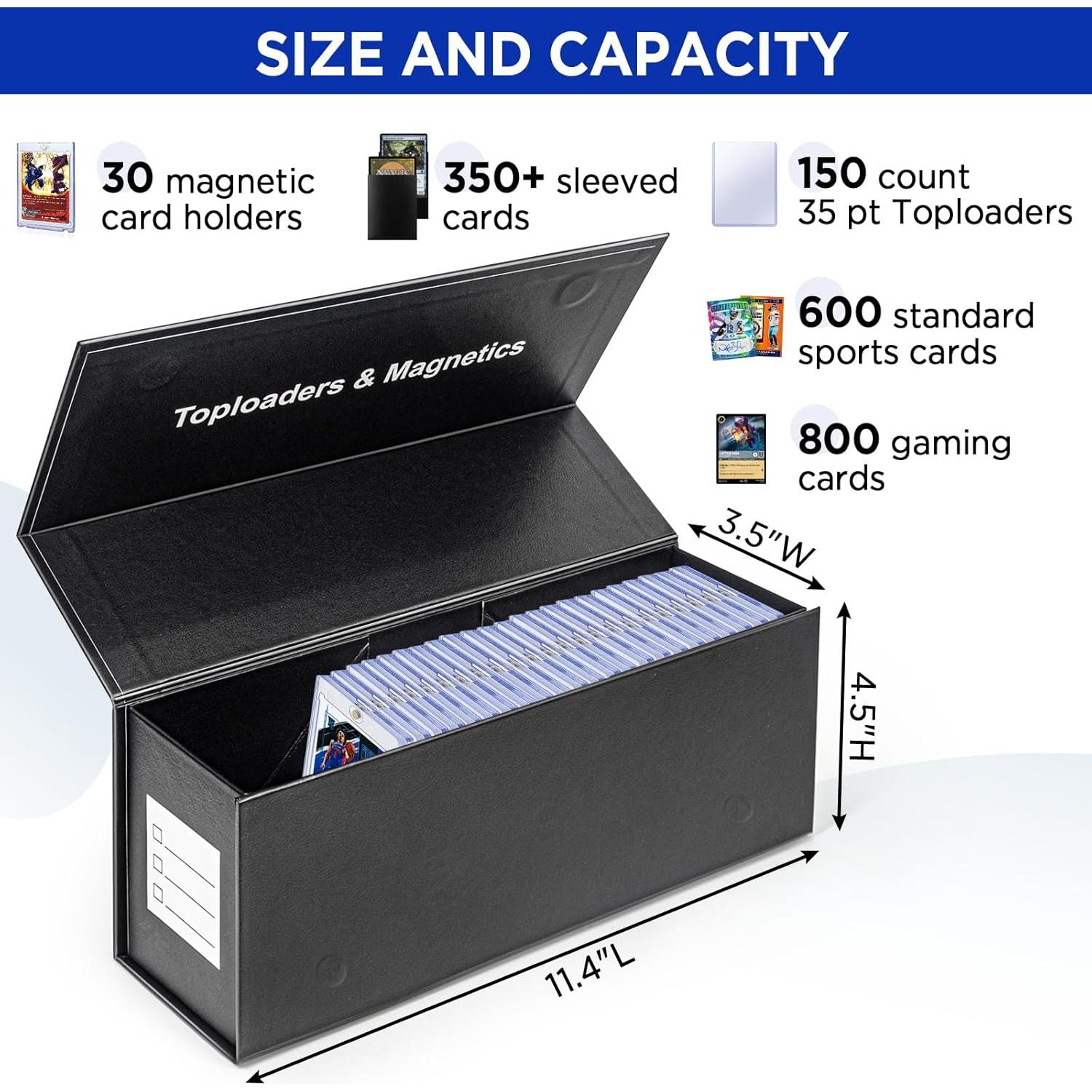 Caja de almacenamiento para tarjetas CollectHall 29.2x8.1x10.7cm