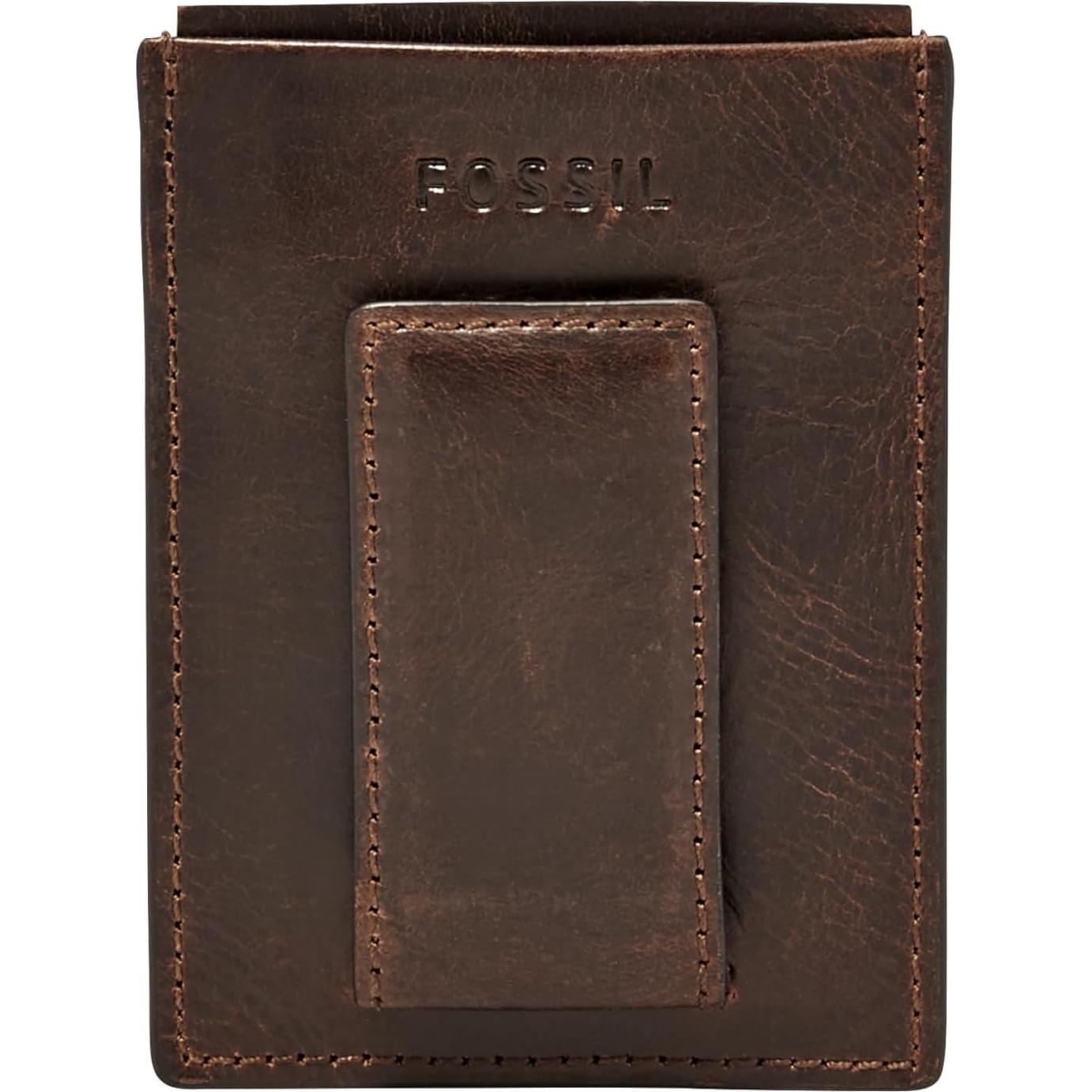 Cartera de Cuero RFID para Hombre Fossil Derrick Marrón