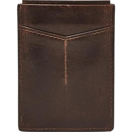 Cartera de Cuero RFID para Hombre Fossil Derrick Marrón