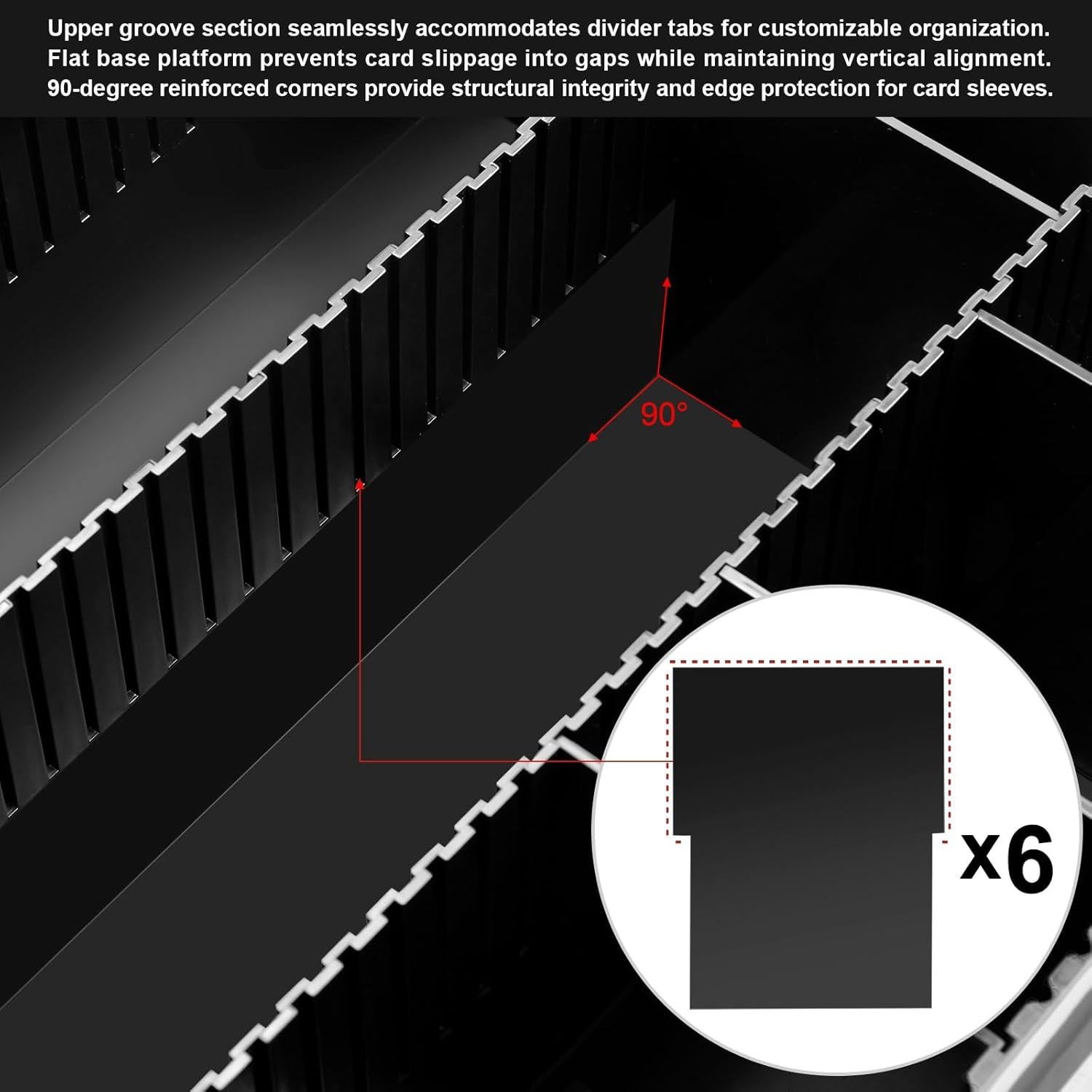 Caja de Almacenamiento de Cartas FULLCASE 2400+ Tarjetas Negra