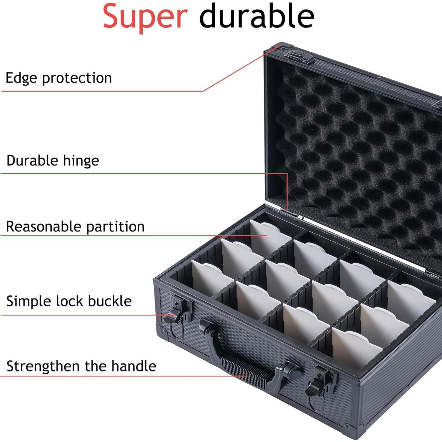 Caja de Almacenamiento KUOOKING para Toploaders 600 Cartas Negra
