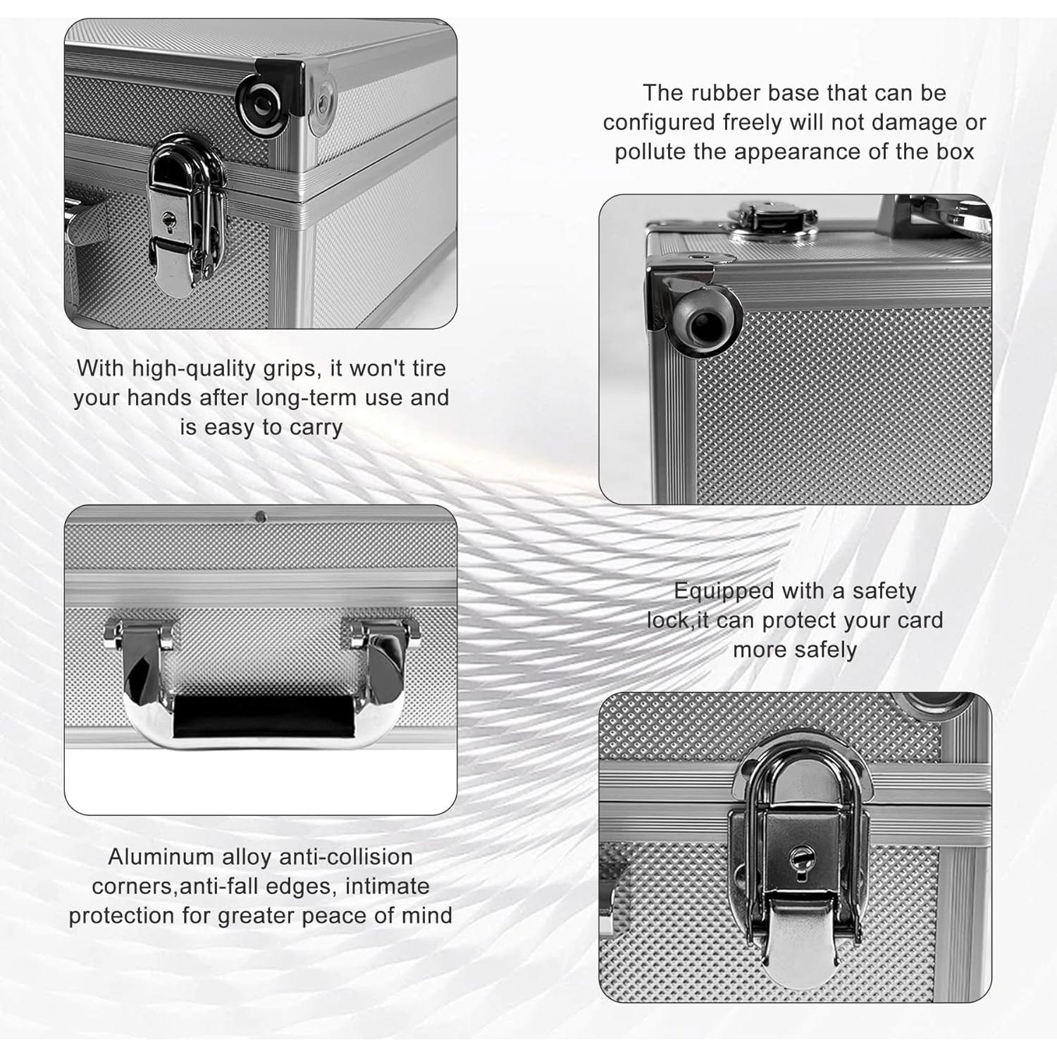Caja de Almacenamiento para Tarjetas DUAXETONGXIA 2500+ Plata
