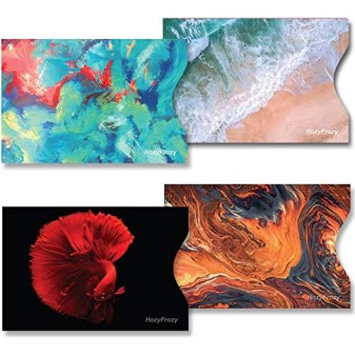 8 Fundas Bloqueadoras RFID PokCat - Protección Tarjetas Créd. Coloridas