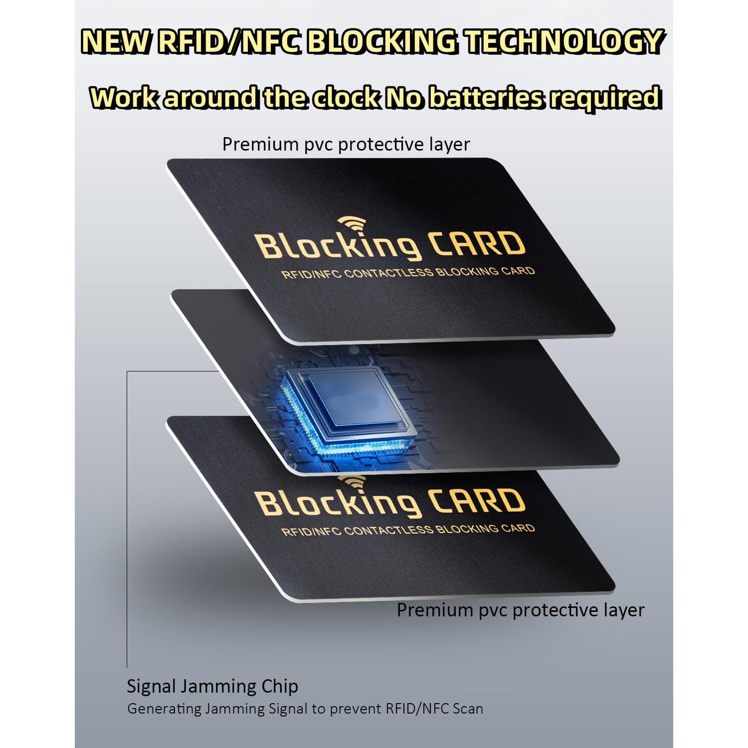 Tarjetas de Bloqueo RFID Aigee - Paquete de 6, Protección Total