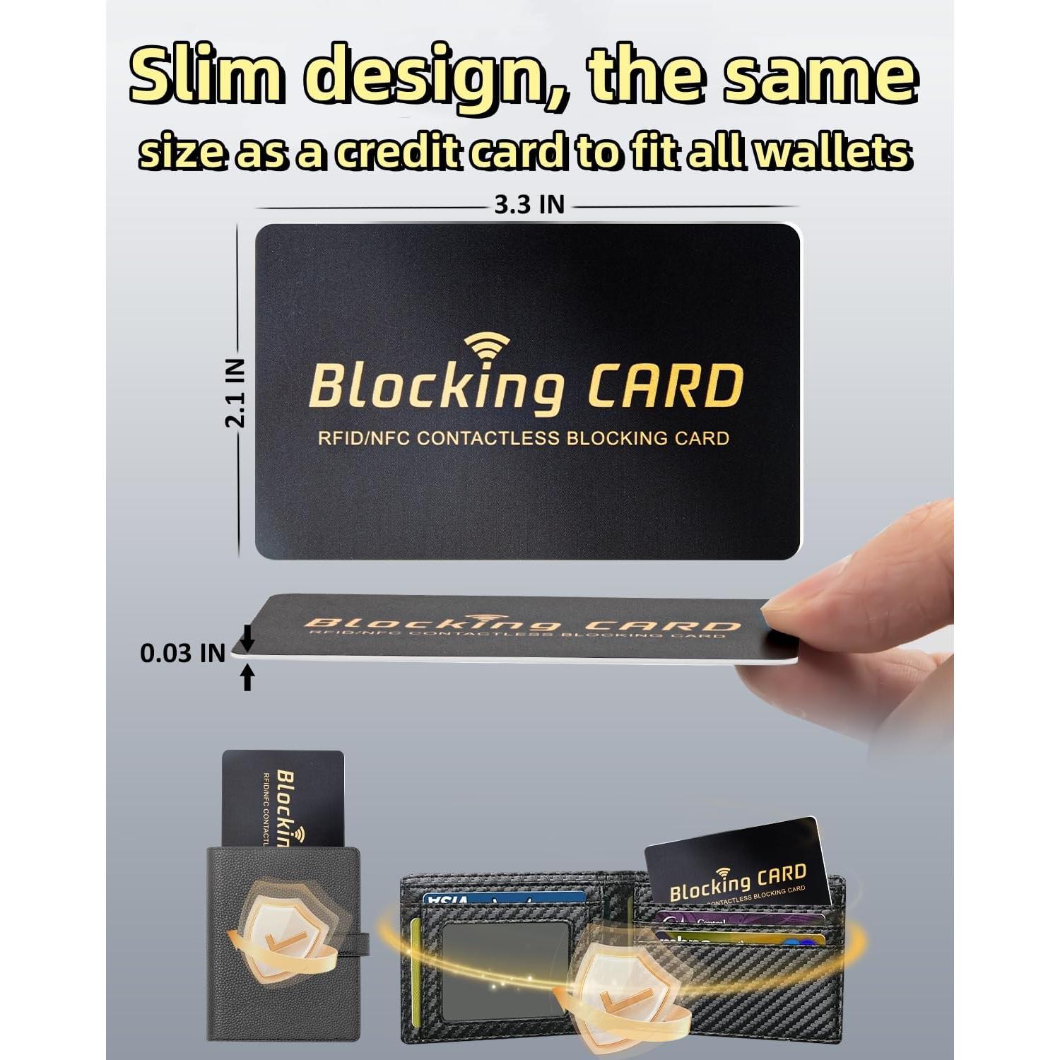 Tarjetas de Bloqueo RFID Aigee - Paquete de 6, Protección Total