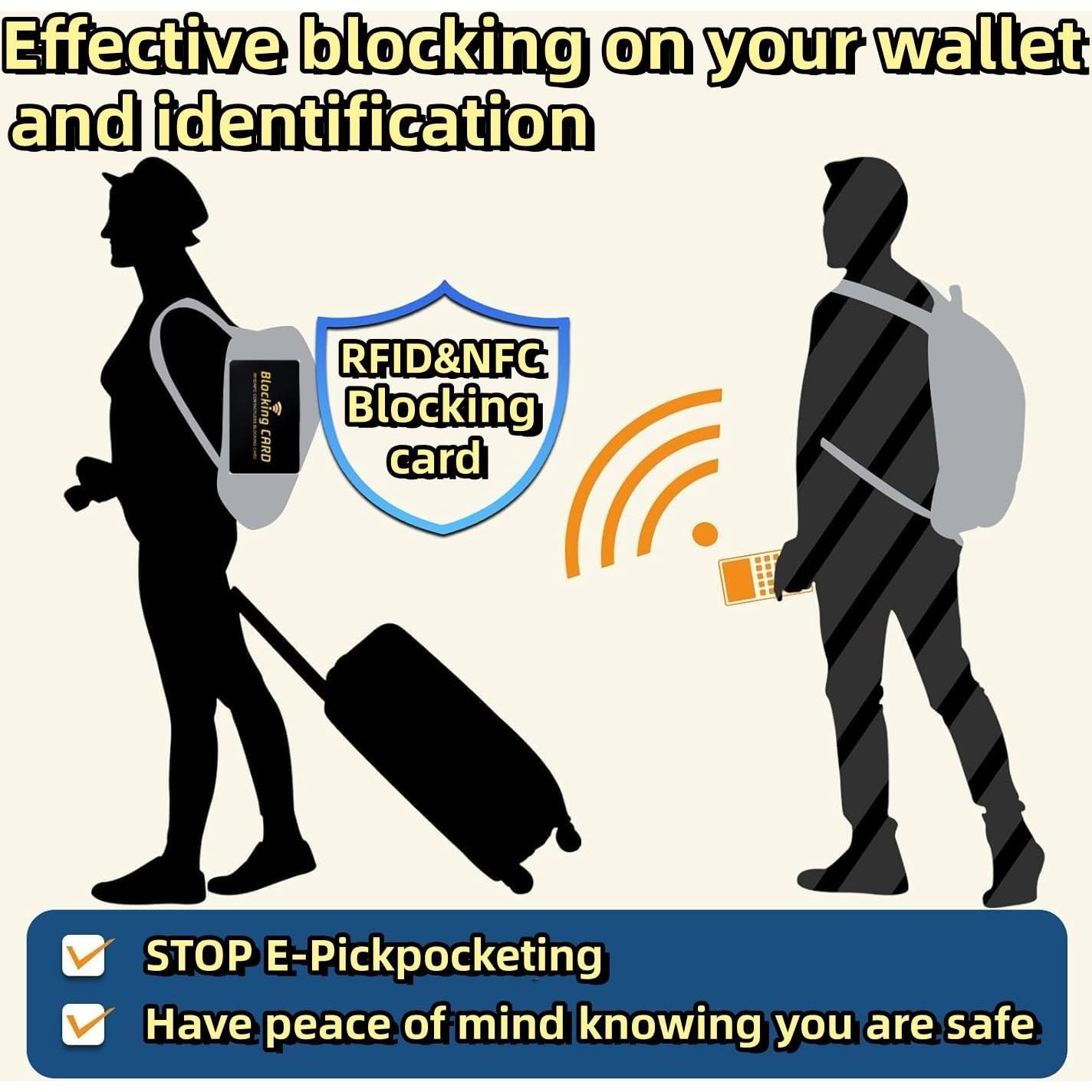 Tarjetas de Bloqueo RFID Aigee - Paquete de 6, Protección Total