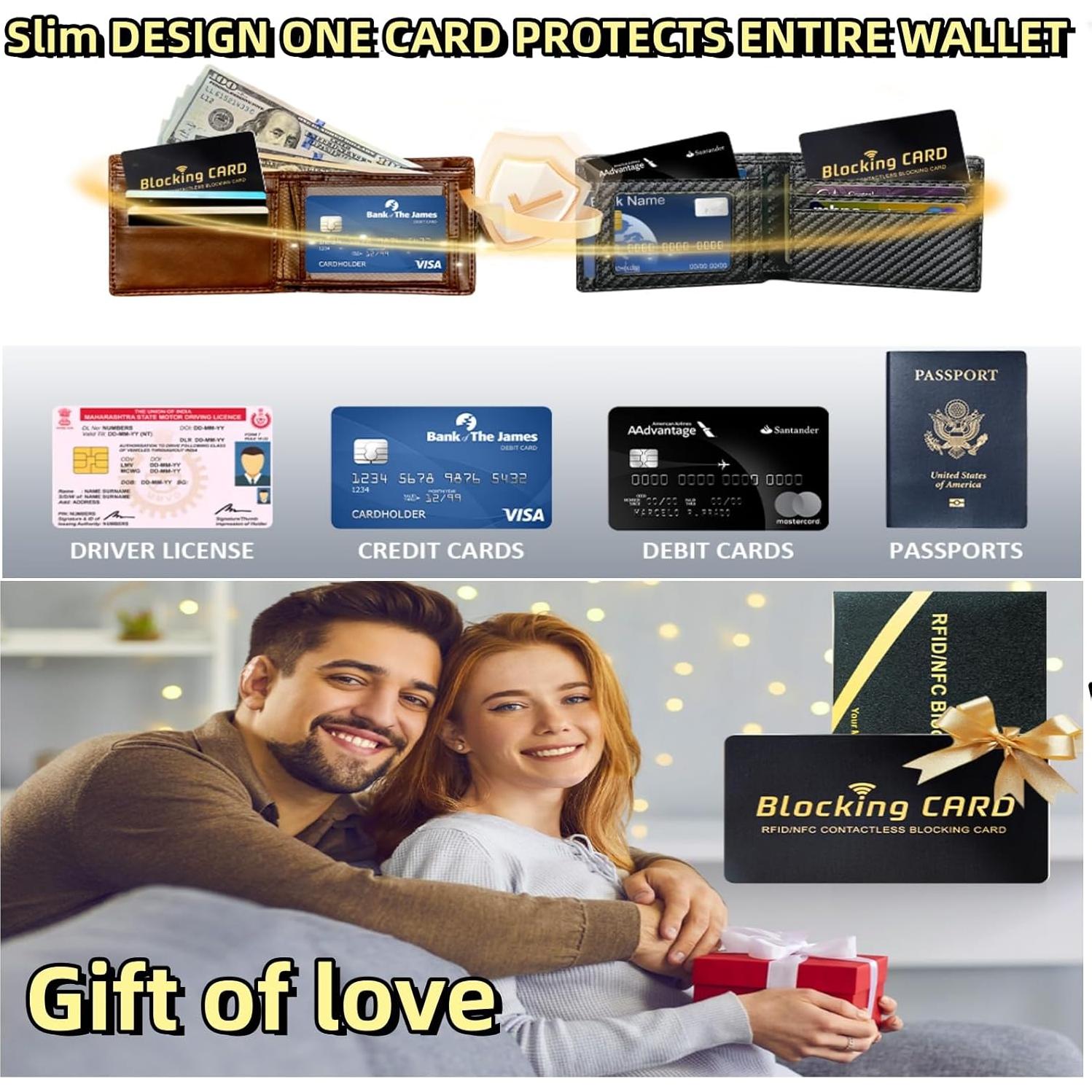 Tarjetas de Bloqueo RFID Aigee - Paquete de 6, Protección Total