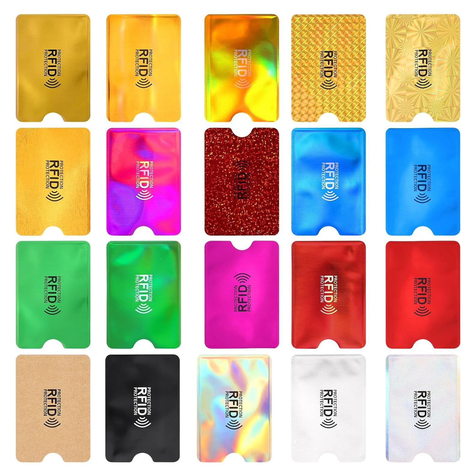 20 Fundas Bloqueadoras RFID GEEHUA para Tarjetas de Crédito